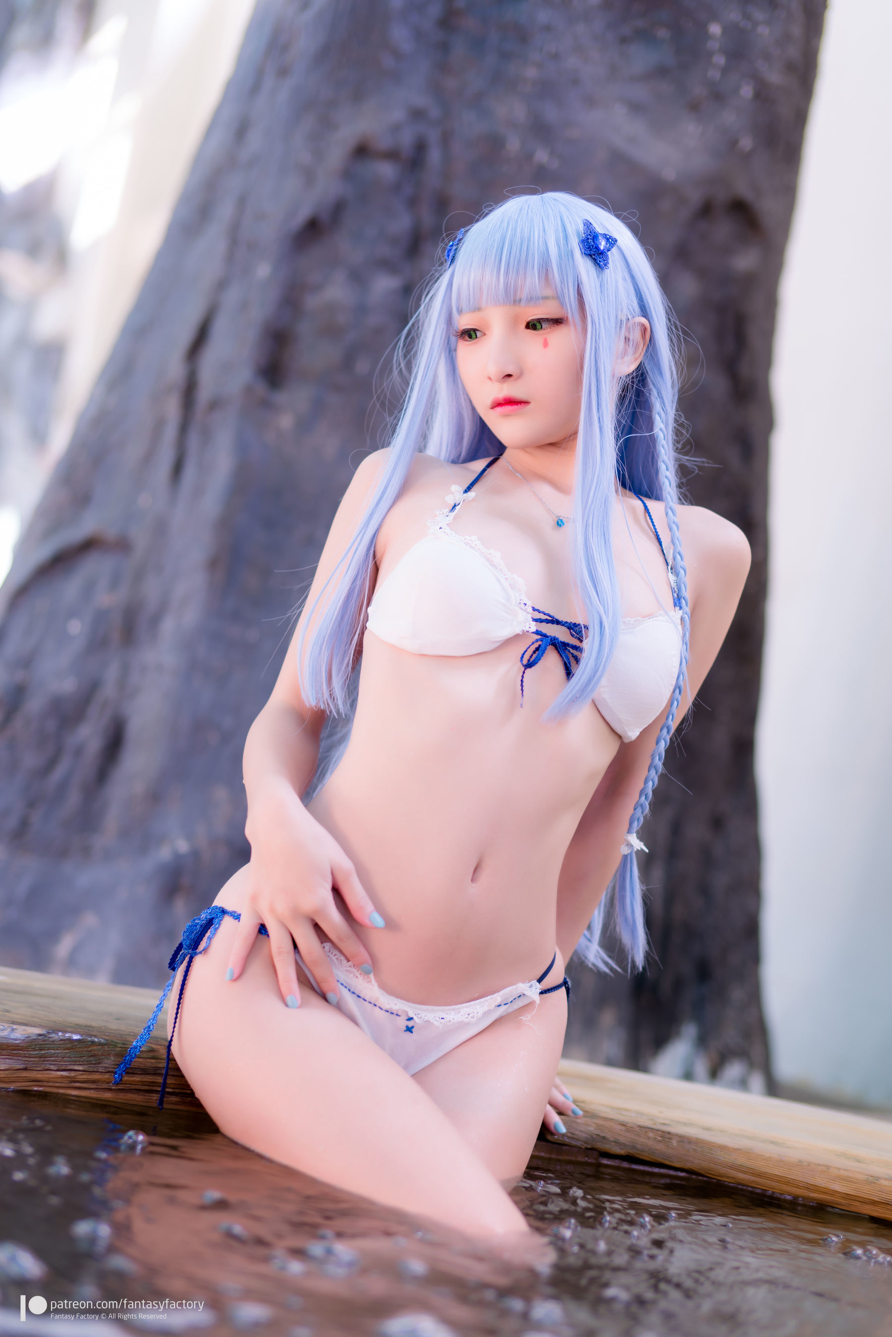 [Fantasy Factory] 小丁Cosplay – 魔女 浴池 黑丝 Cosplay-第53张