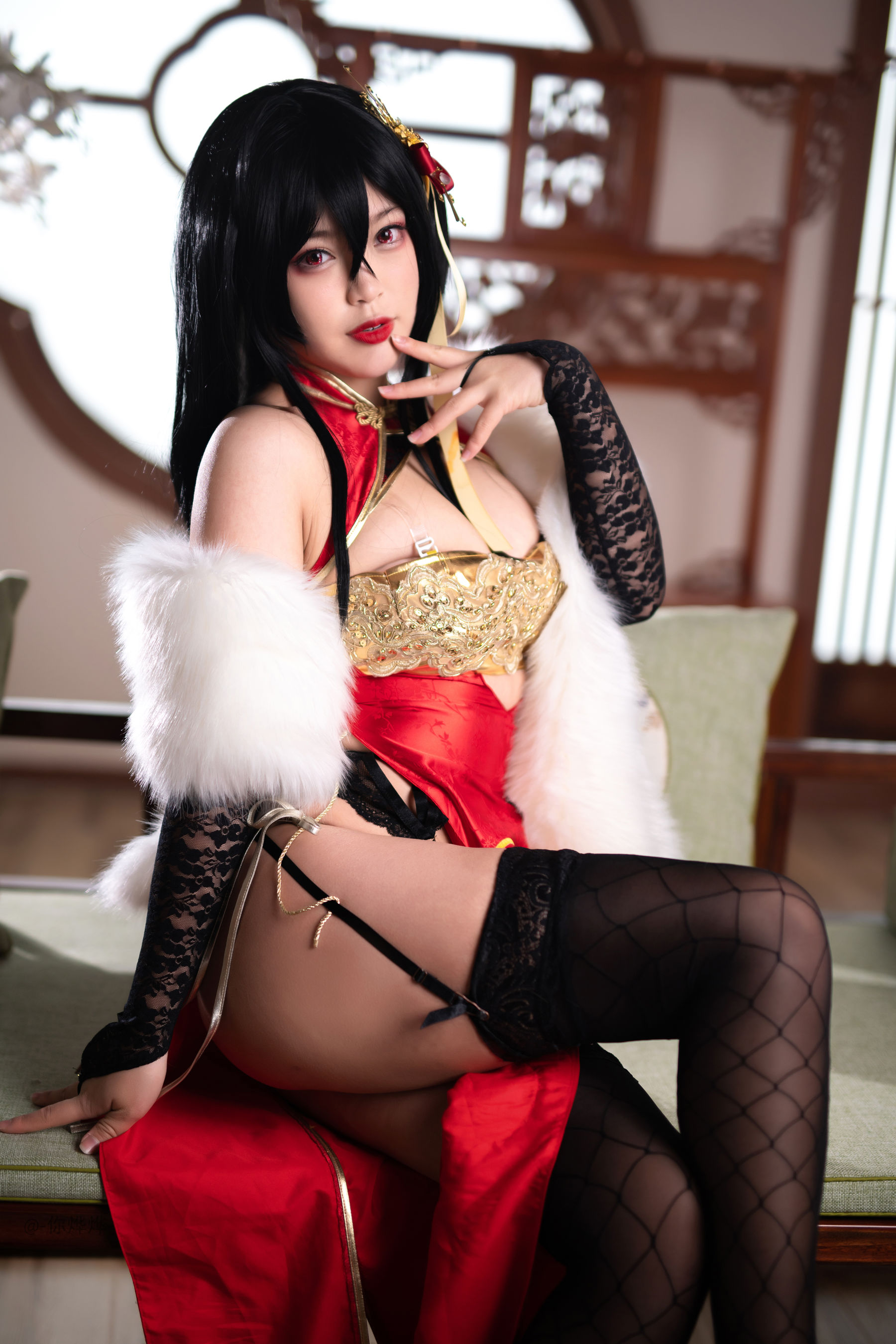 萌系小姐姐-白烨- 大凤旗袍 Cosplay-第21张