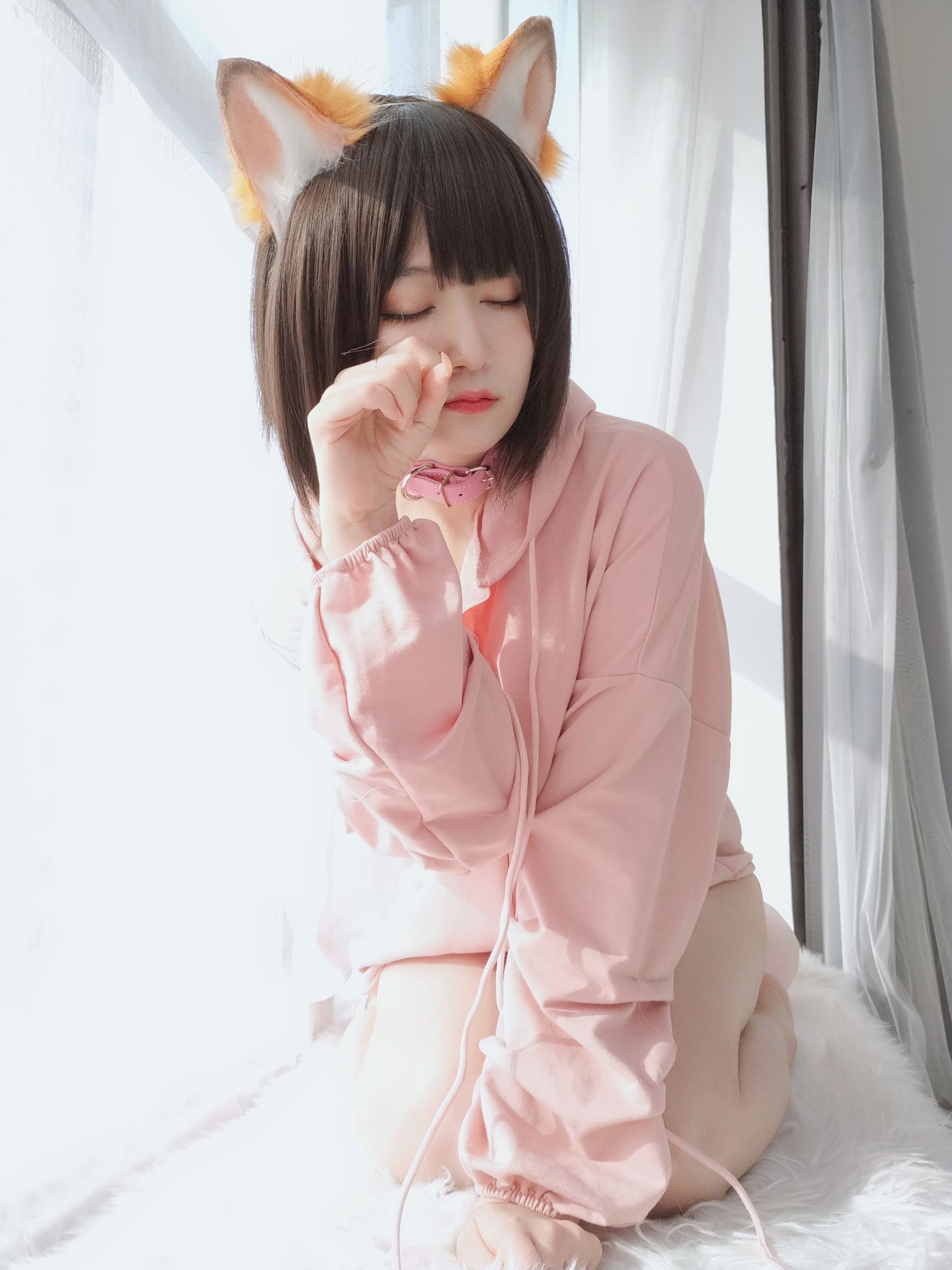 Coser小姐姐白银 – 粉红狐狸 Cosplay-第5张