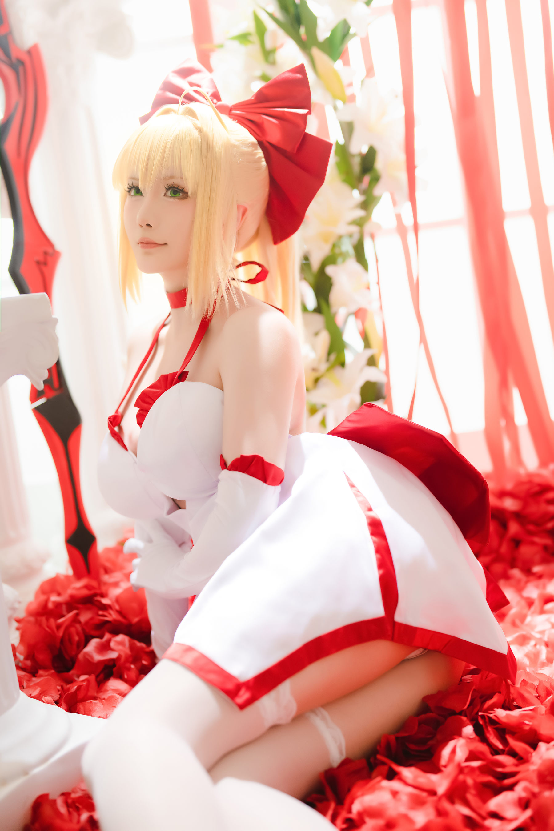 Coser小姐姐星之迟迟 – Fate 尼禄 Cosplay-第13张
