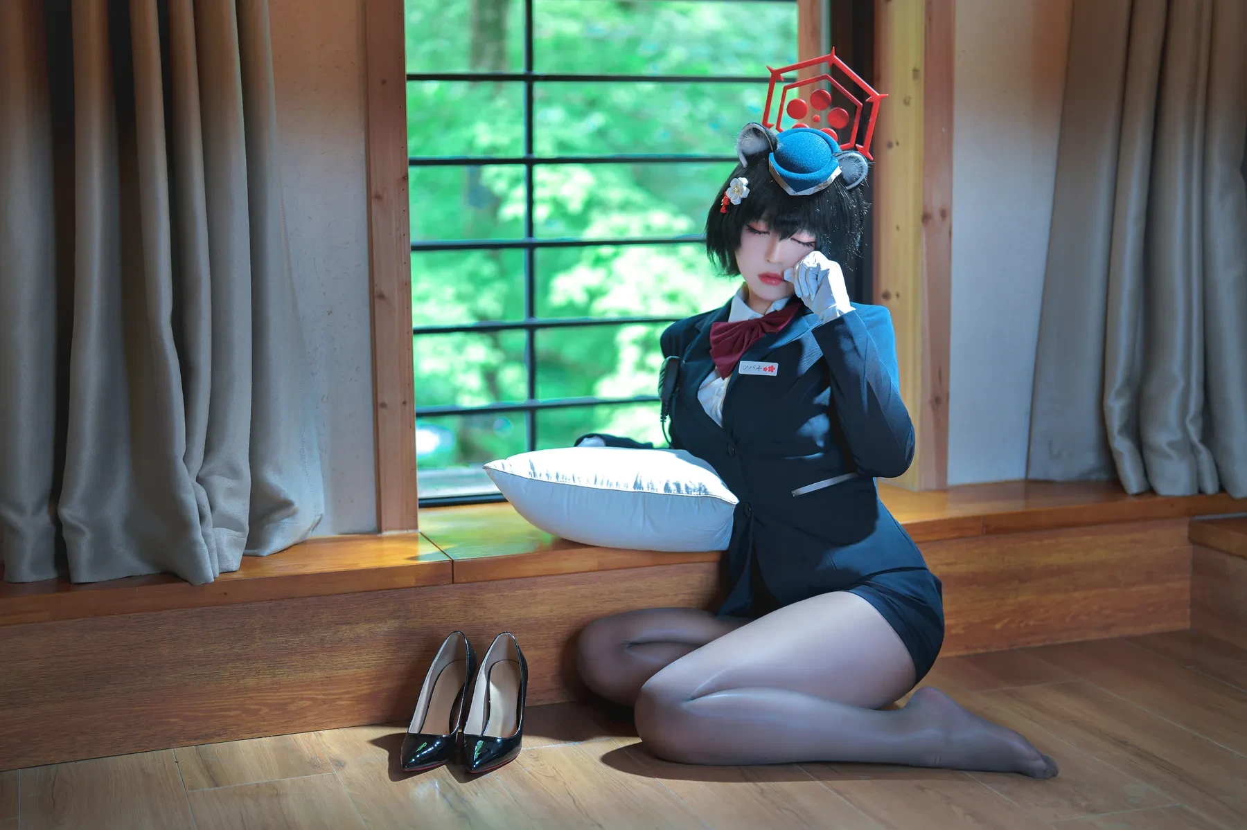 半半子 – ガイド春日ツバキ Cosplay-第24张