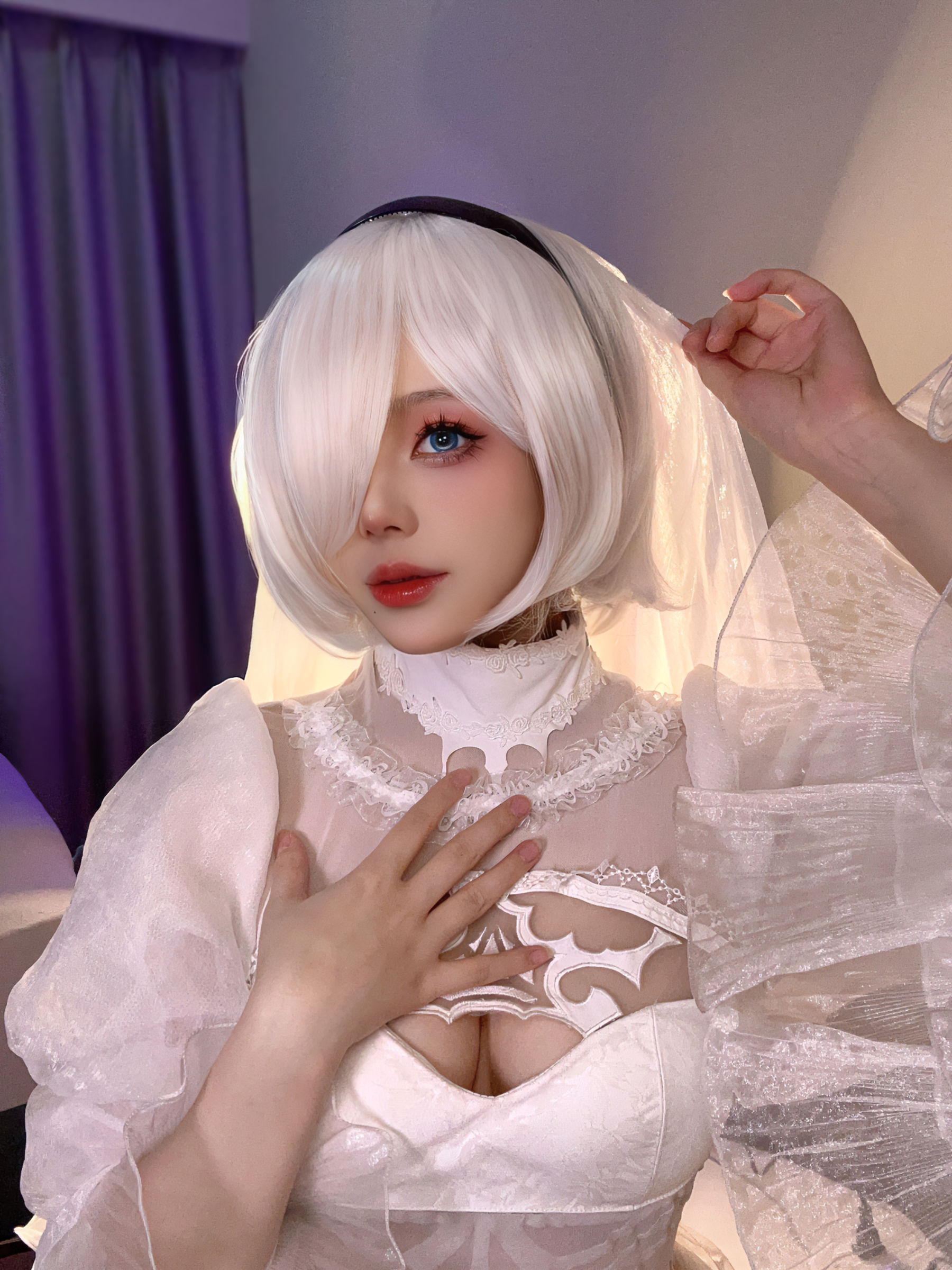 九言 – 2B的嫁衣 Cosplay-第2张
