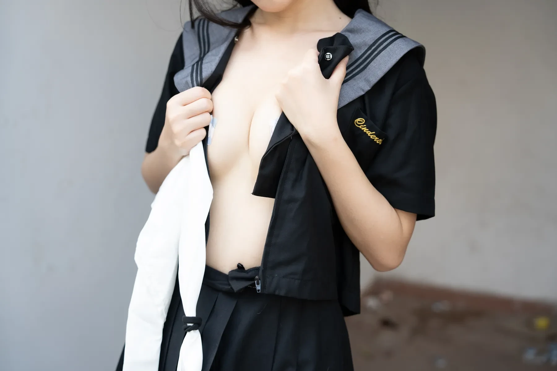 不呆猫 – 放课后野外JK Cosplay-第30张
