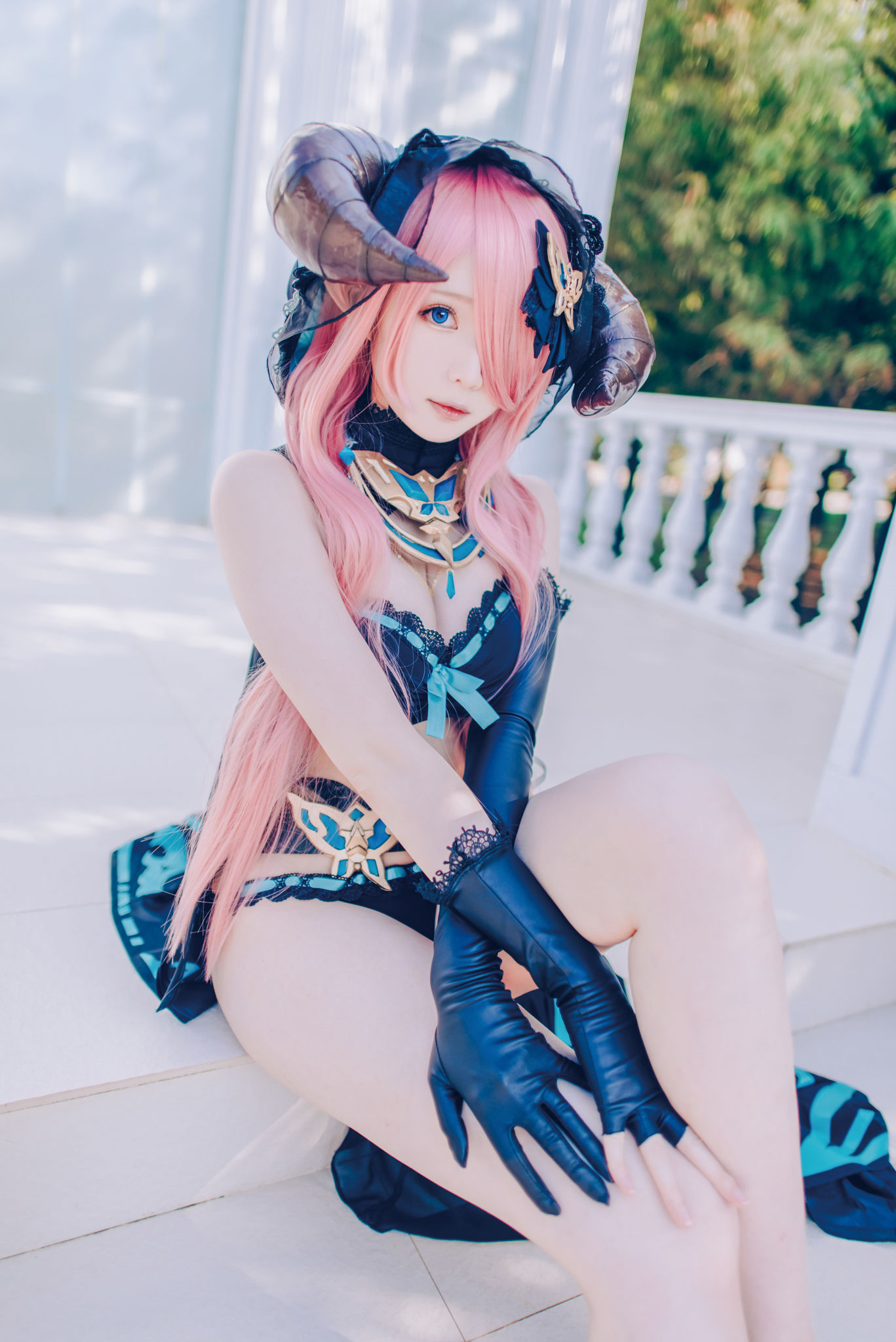 微博妹纸霜月shimo – 碧蓝幻想 娜尔梅亚 Cosplay-第54张