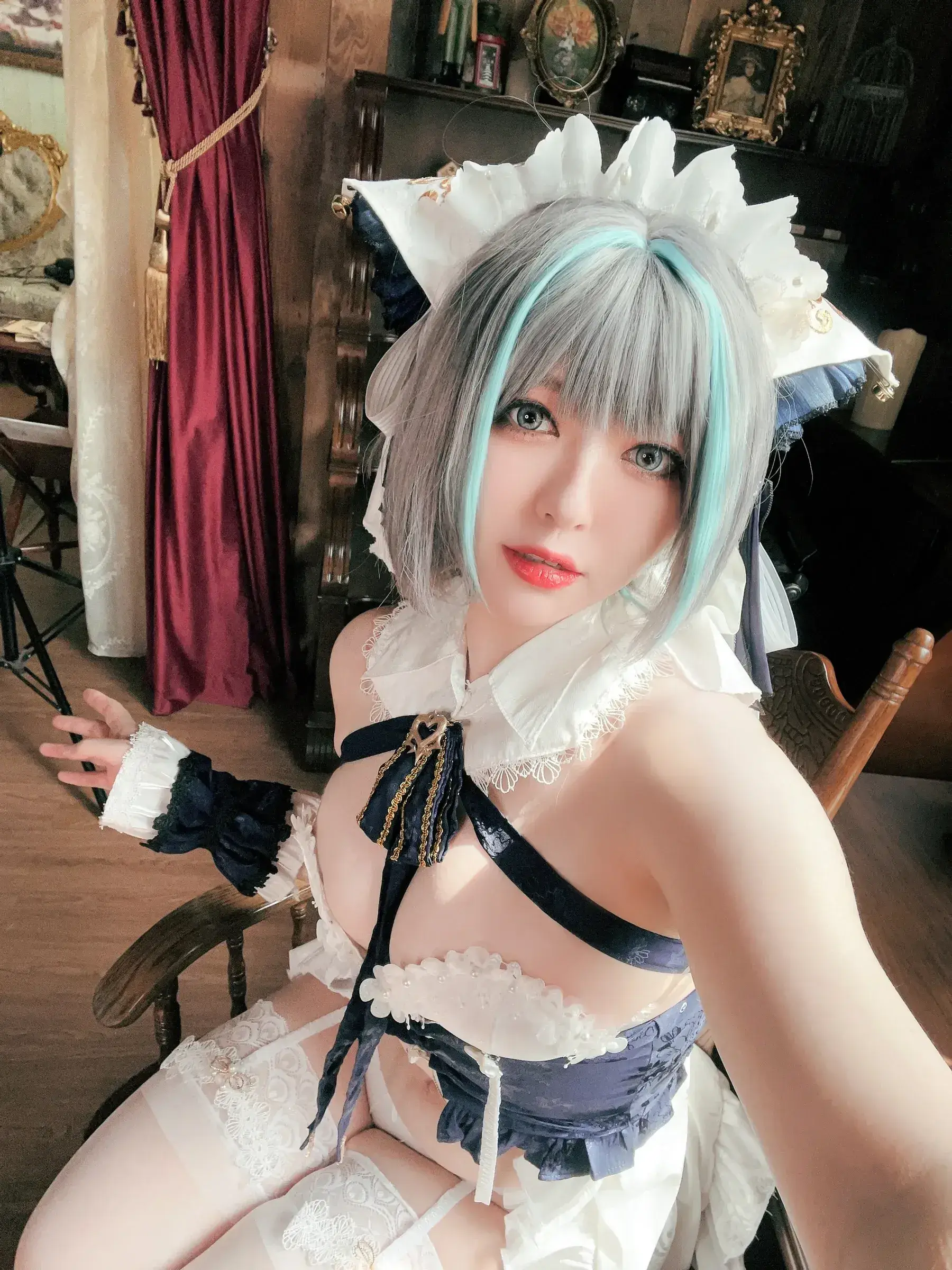 半半子 – 碧蓝航线 柴郡抱枕 Cosplay-第56张