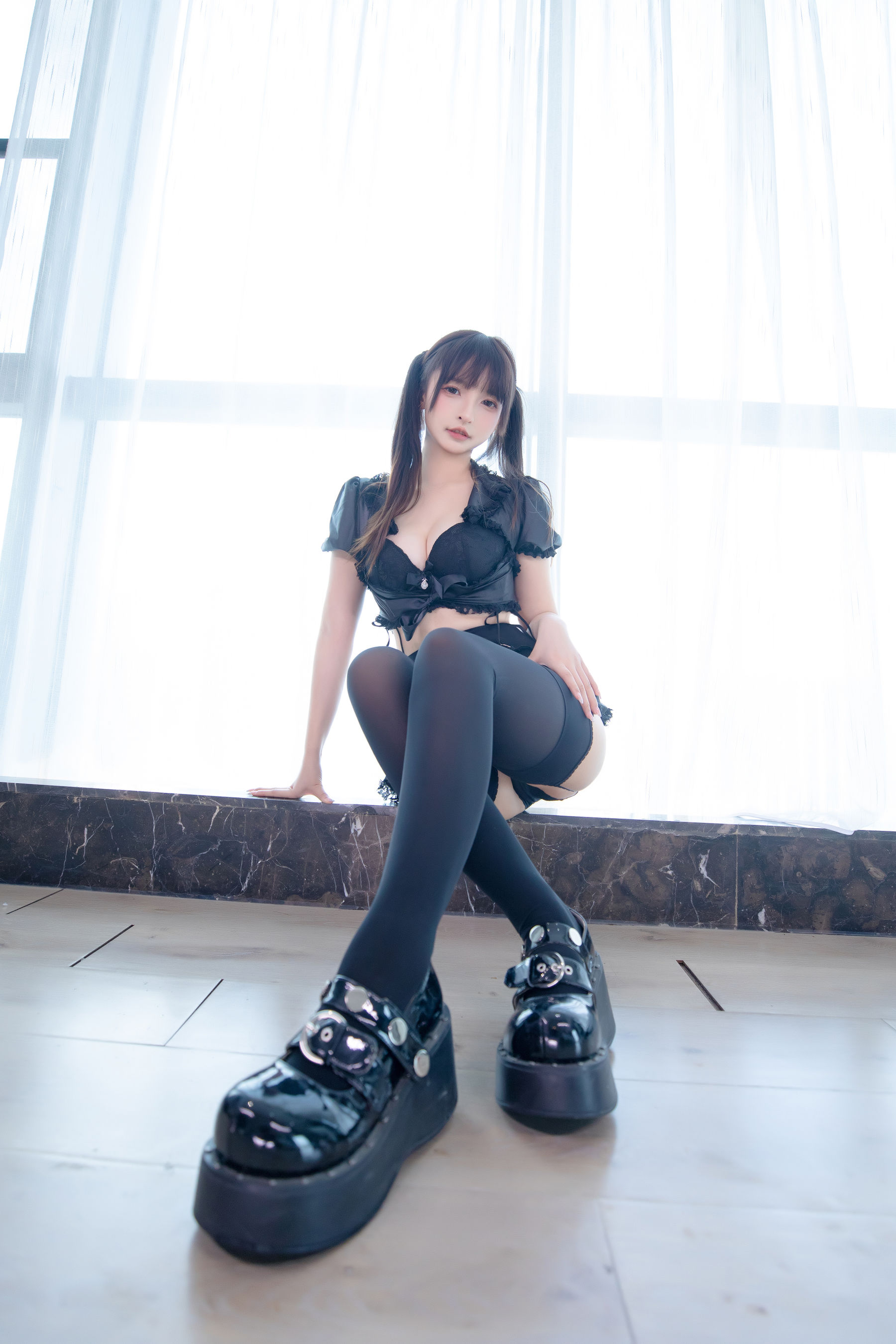 萝莉神楽板真冬 之足底星光 Cosplay-第6张