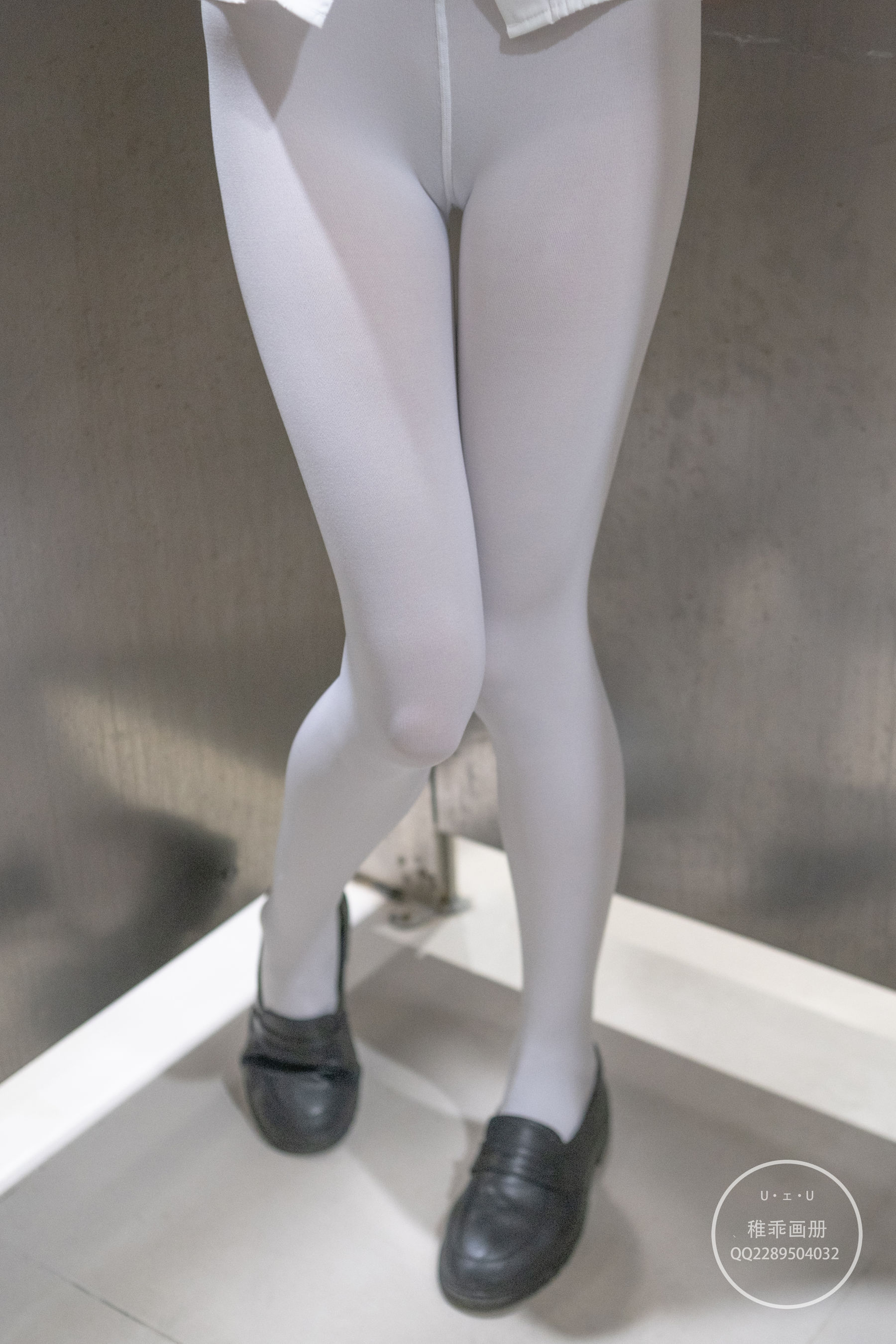 柴系小乖(稚乖画册) – 夜夜 天台真空80D白丝 Cosplay-第4张