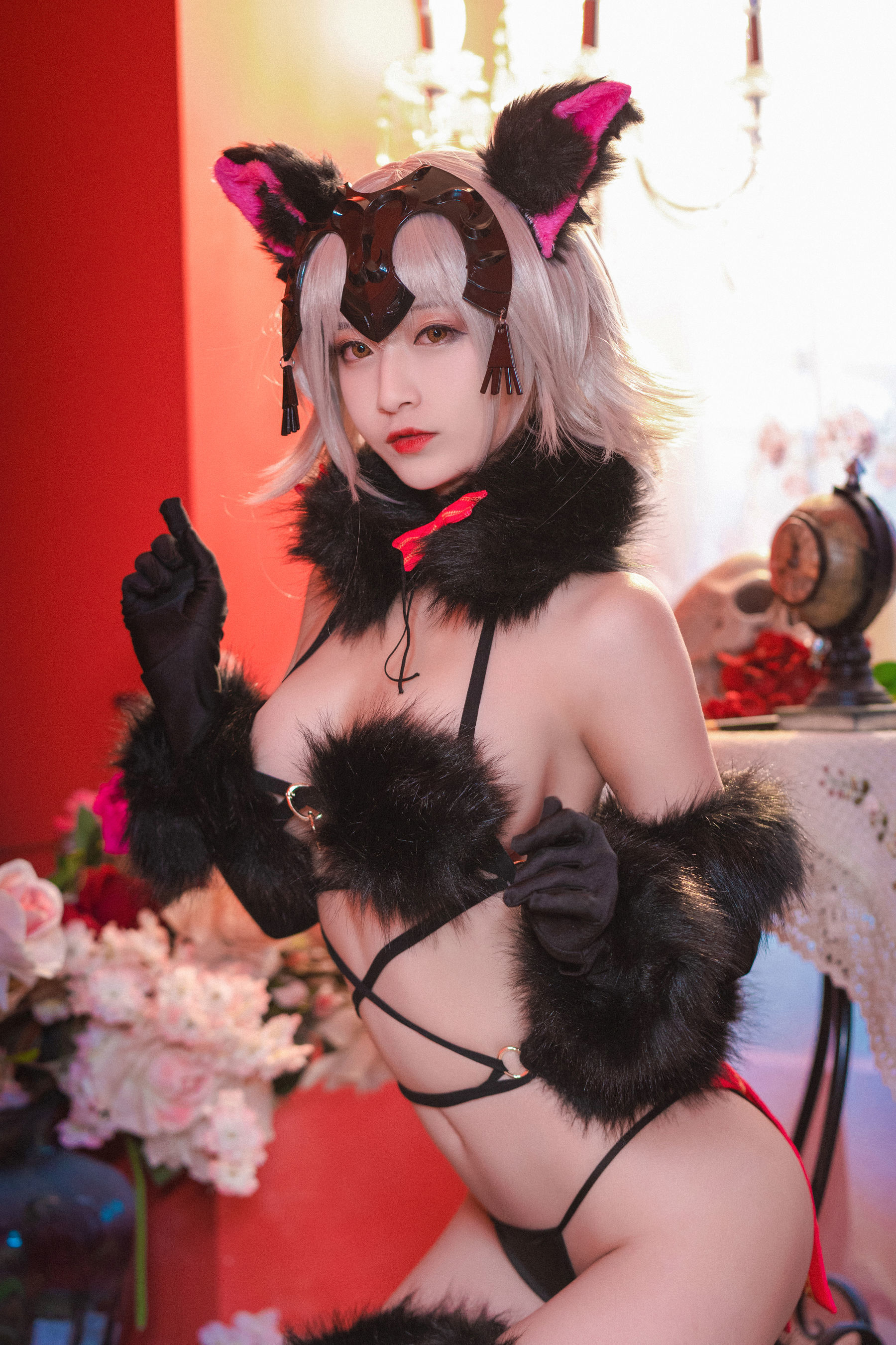 动漫博主铁板烧鬼舞w 花魁2 Cosplay-第3张