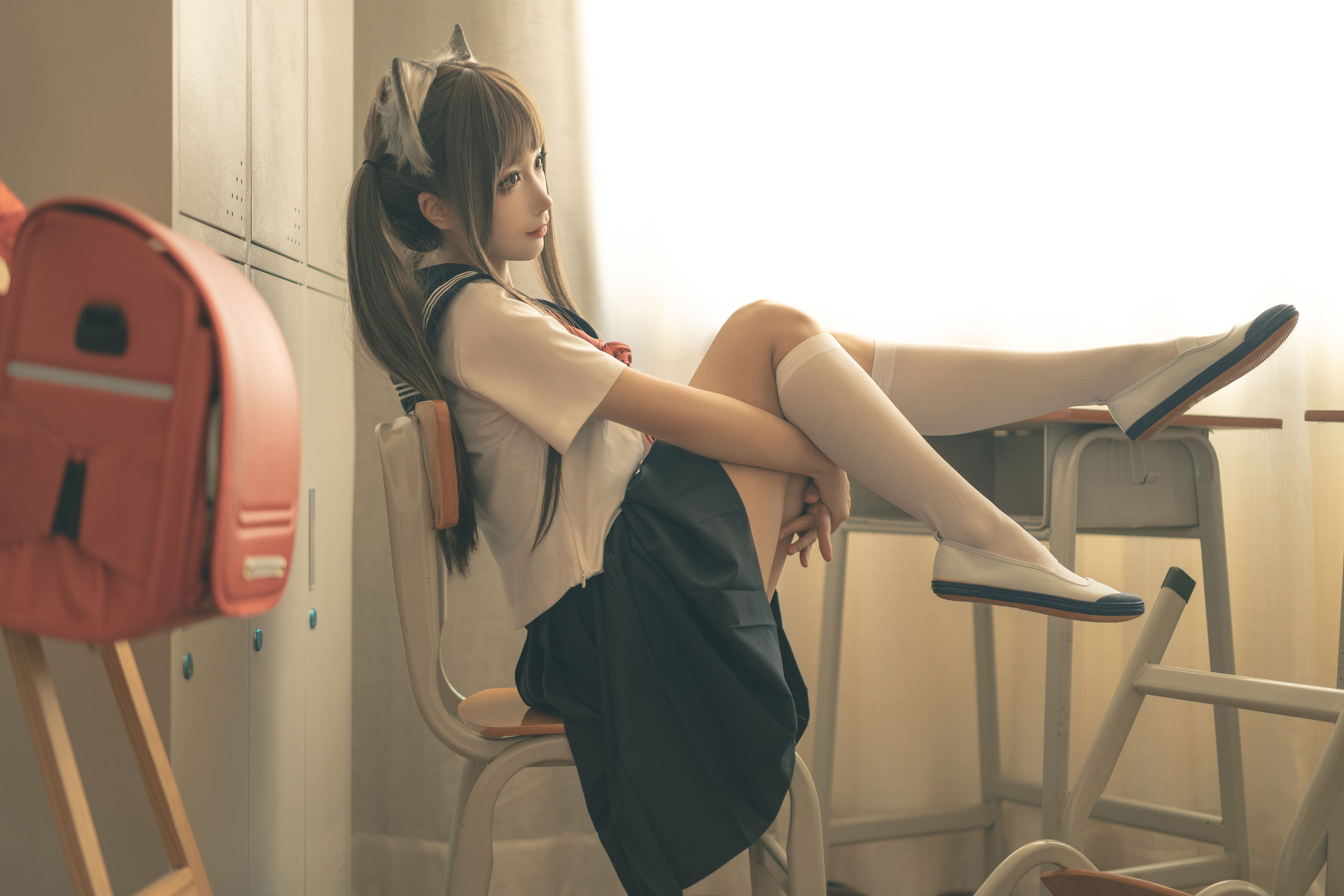 动漫博主蠢沫沫 – 放学后 Cosplay-第1张