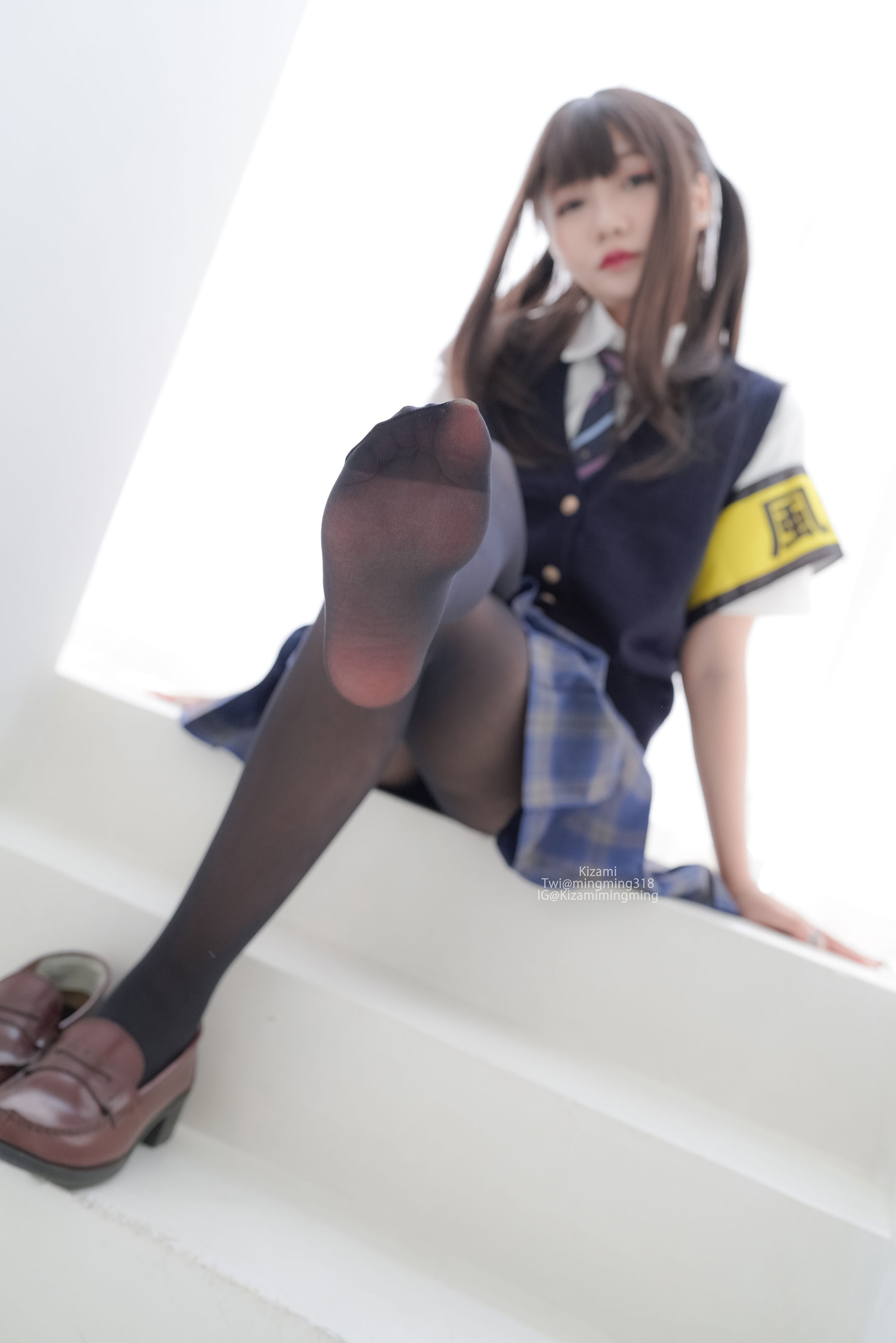 銘銘Kizami – JK黑丝 Cosplay-第42张