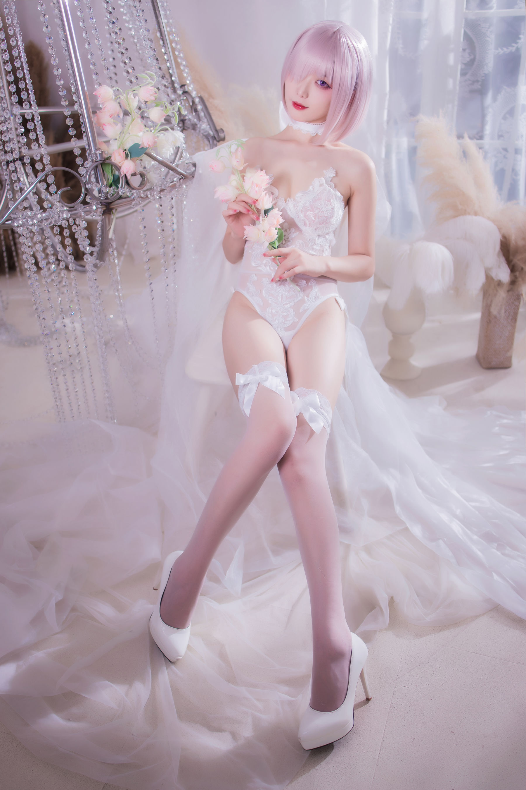 动漫博主封疆疆v – 婚纱玛修 Cosplay-第17张