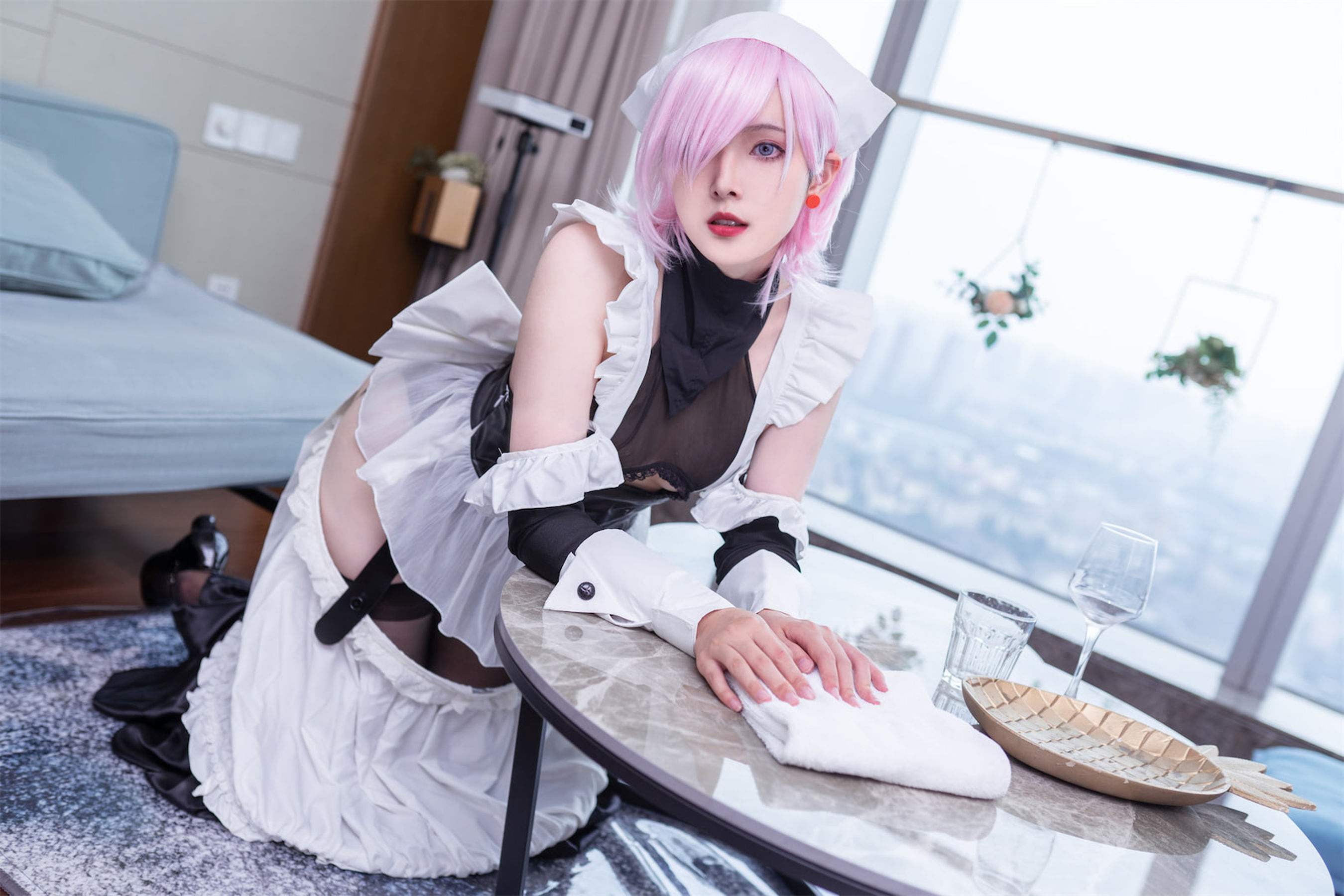 Natsuko夏夏子 – 宫本武藏女仆 Cosplay-第5张