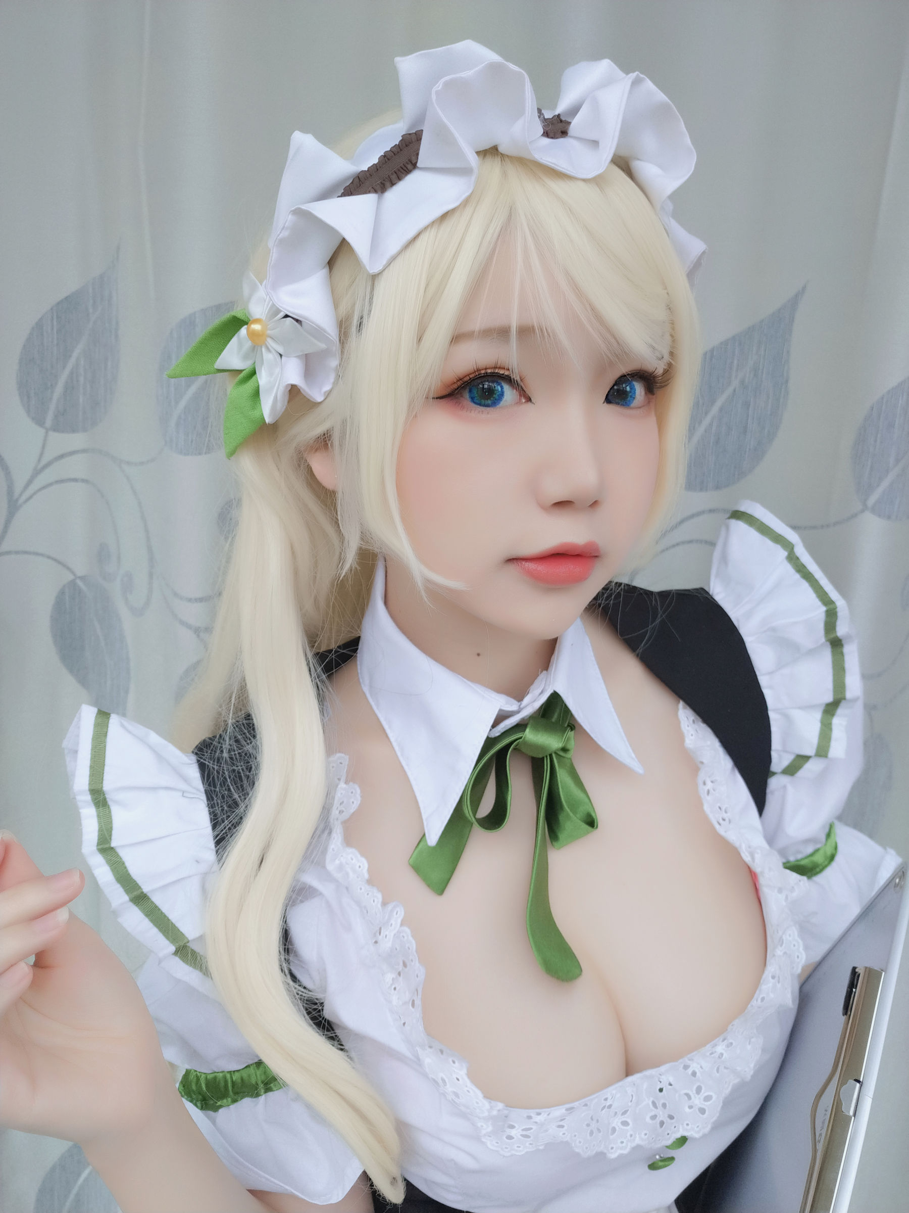 动漫博主雪晴Astra – 女仆 Cosplay-第2张