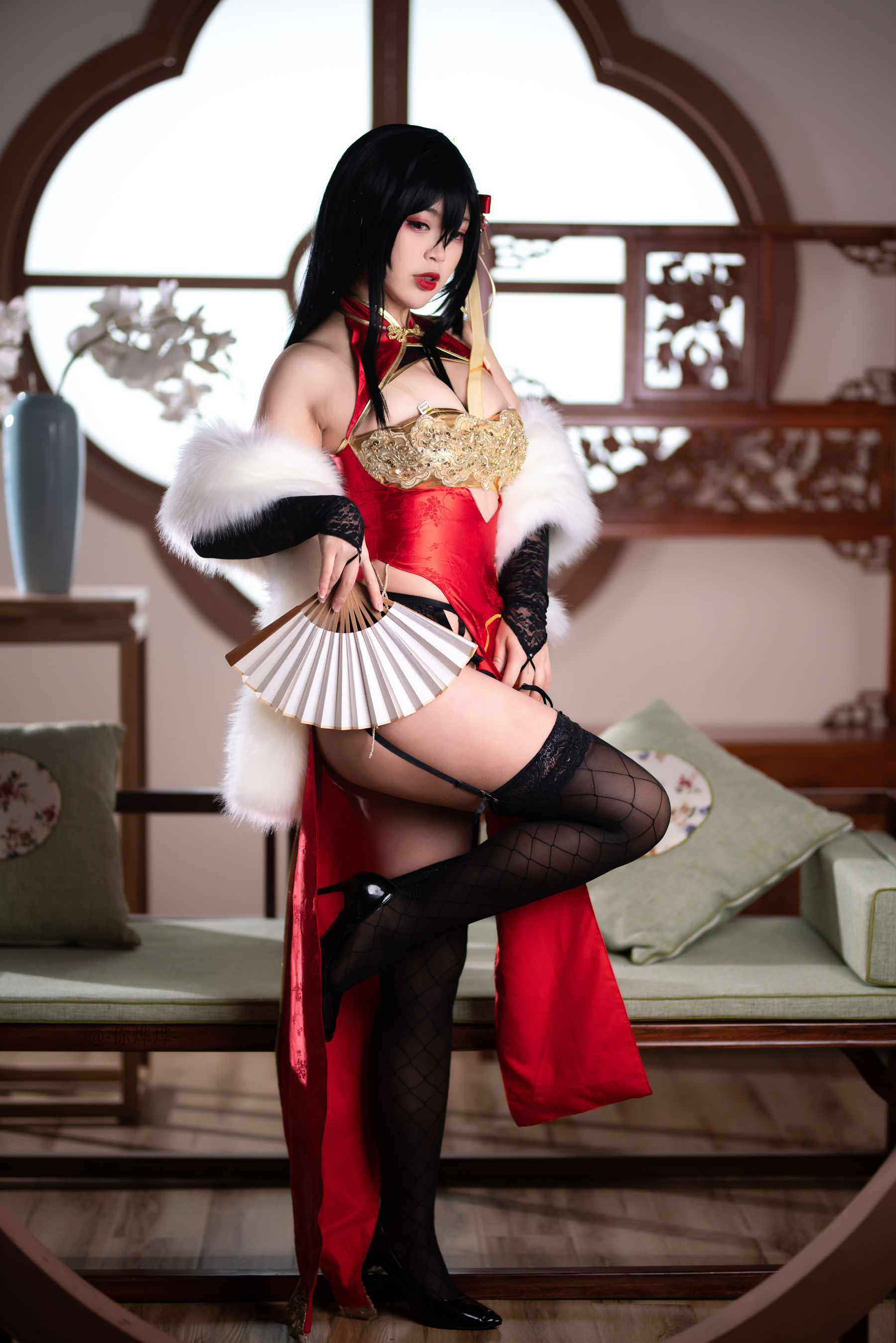 萌系小姐姐-白烨- 大凤旗袍 Cosplay-第14张