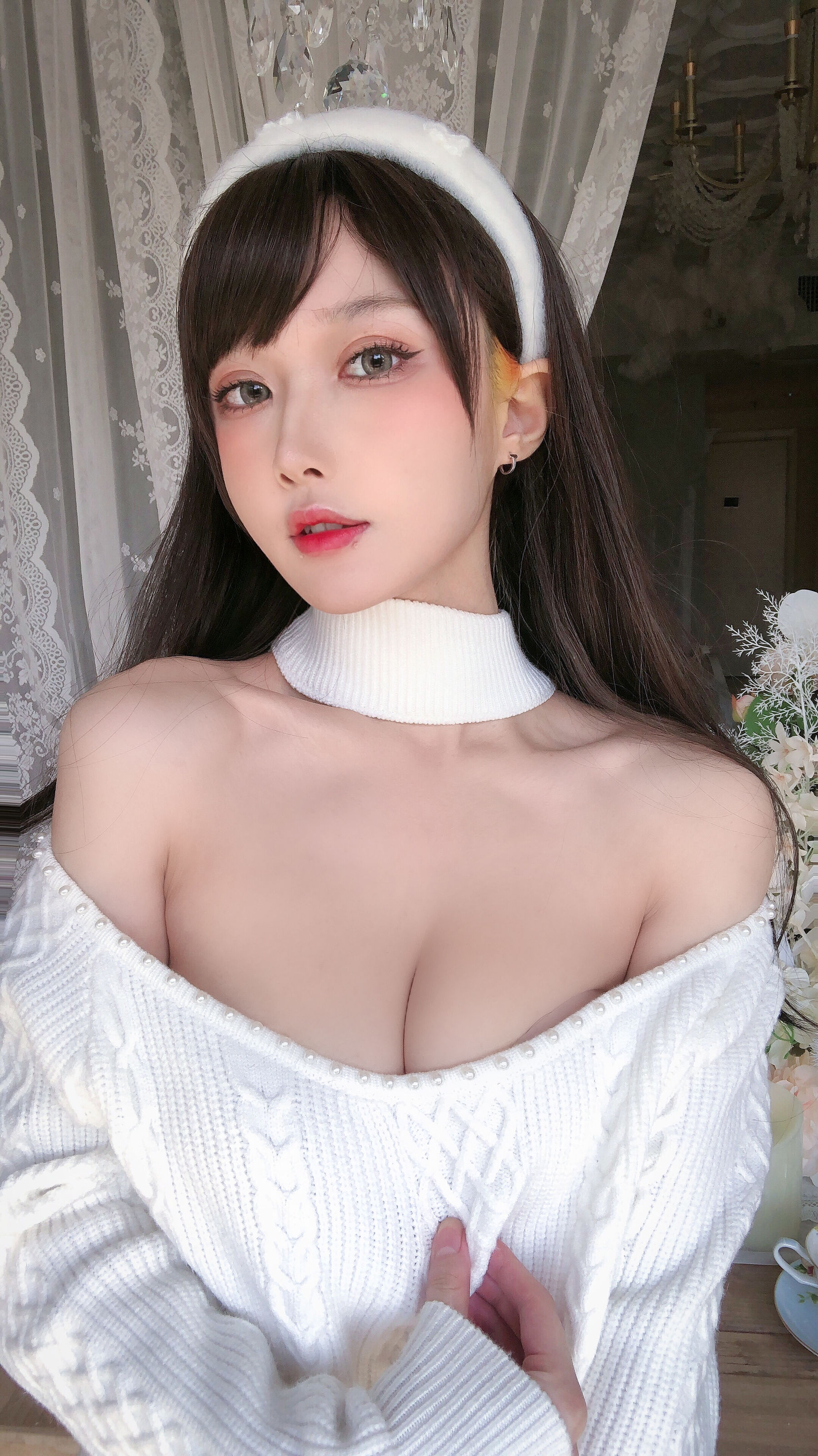 动漫博主阿包也是兔娘 – 纯欲女友 Cosplay-第3张