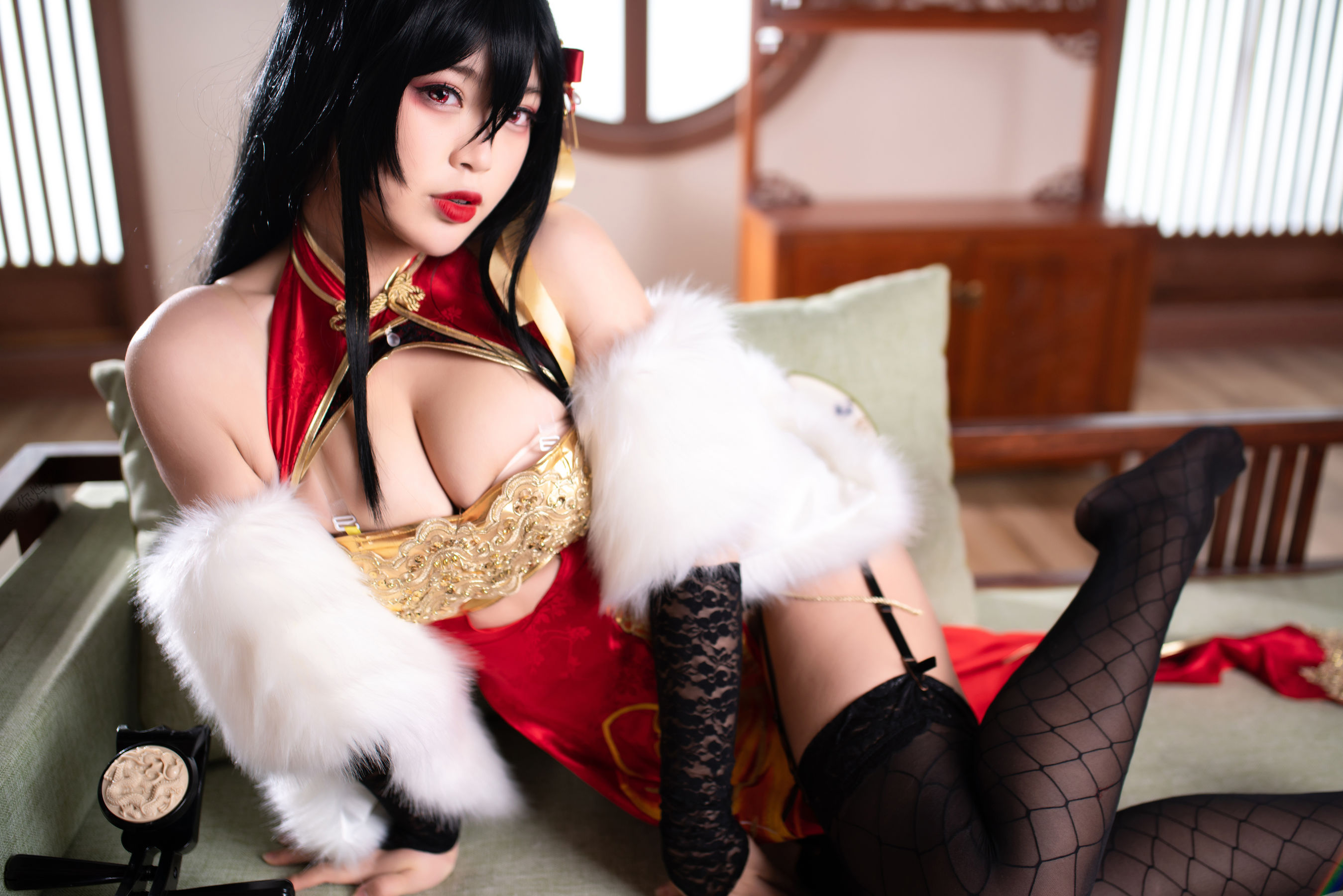 萌系小姐姐-白烨- 大凤旗袍 Cosplay-第57张