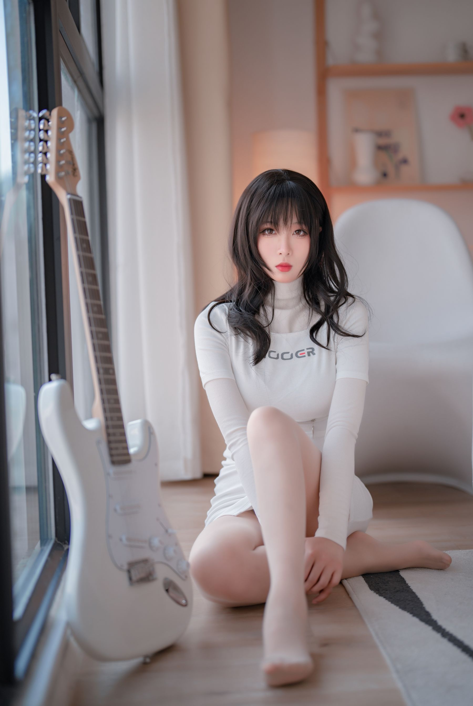 轩萧学姐 – 吉他妹妹 肉丝套 Cosplay-第12张