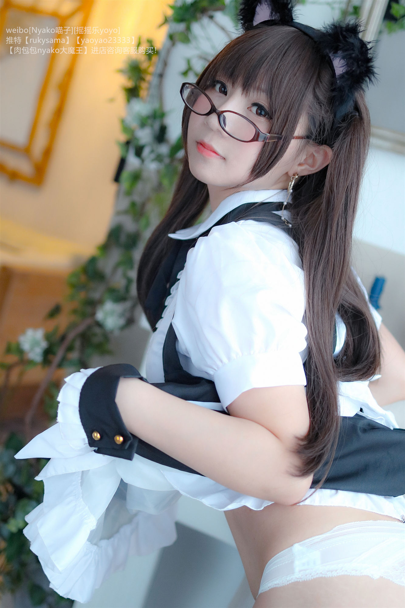 [萝莉COS] 摇摇乐yoyoNyako喵子 – 诱人女仆 Cosplay-第35张