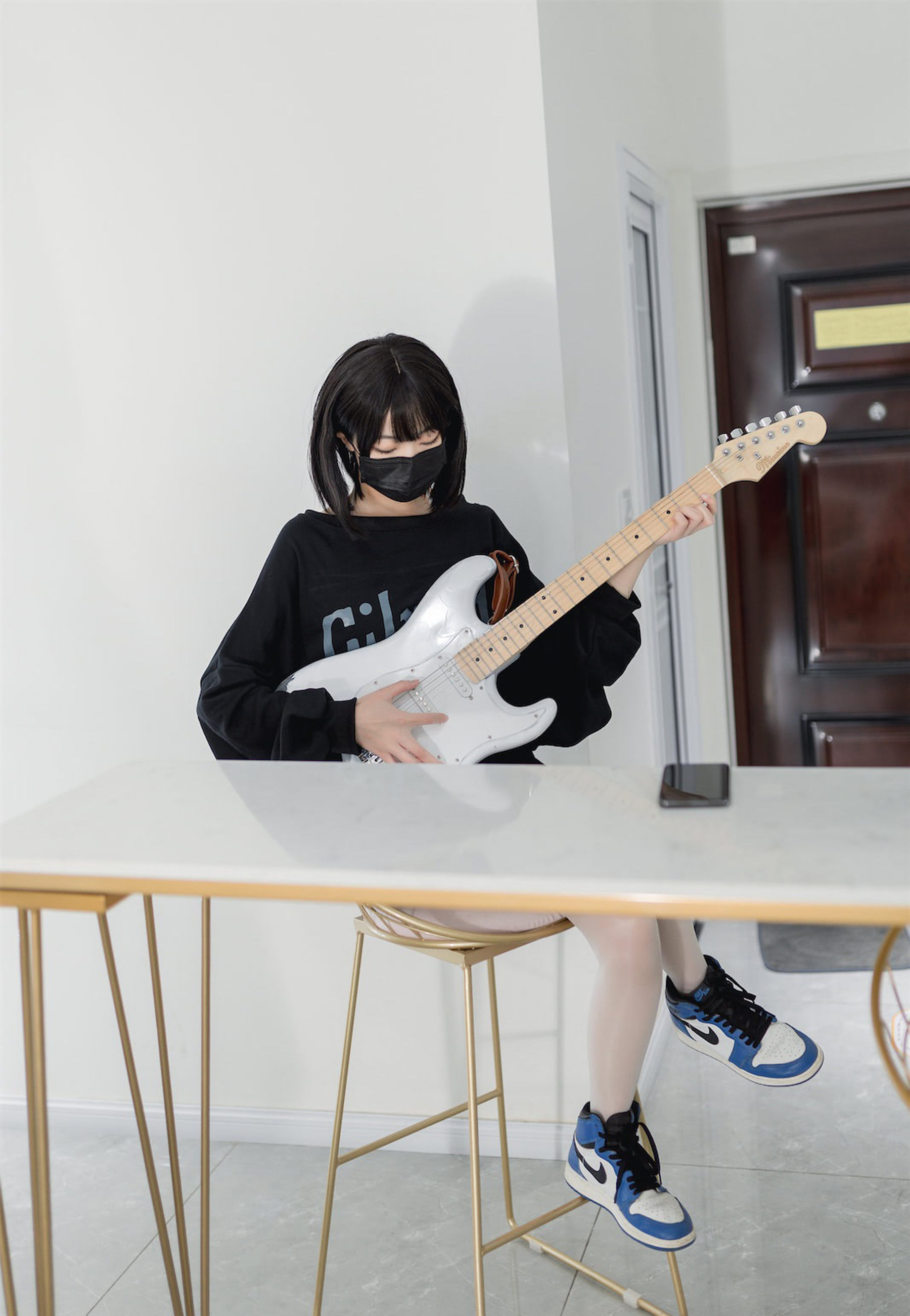 杏仁曲奇 – 升玖吉他姐姐 Cosplay-第41张