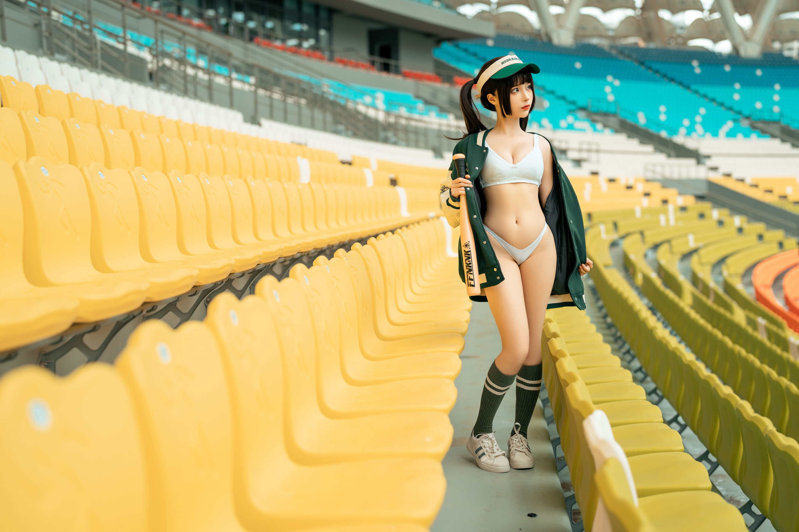 动漫博主蠢沫沫 – 棒球女孩 Cosplay-第5张