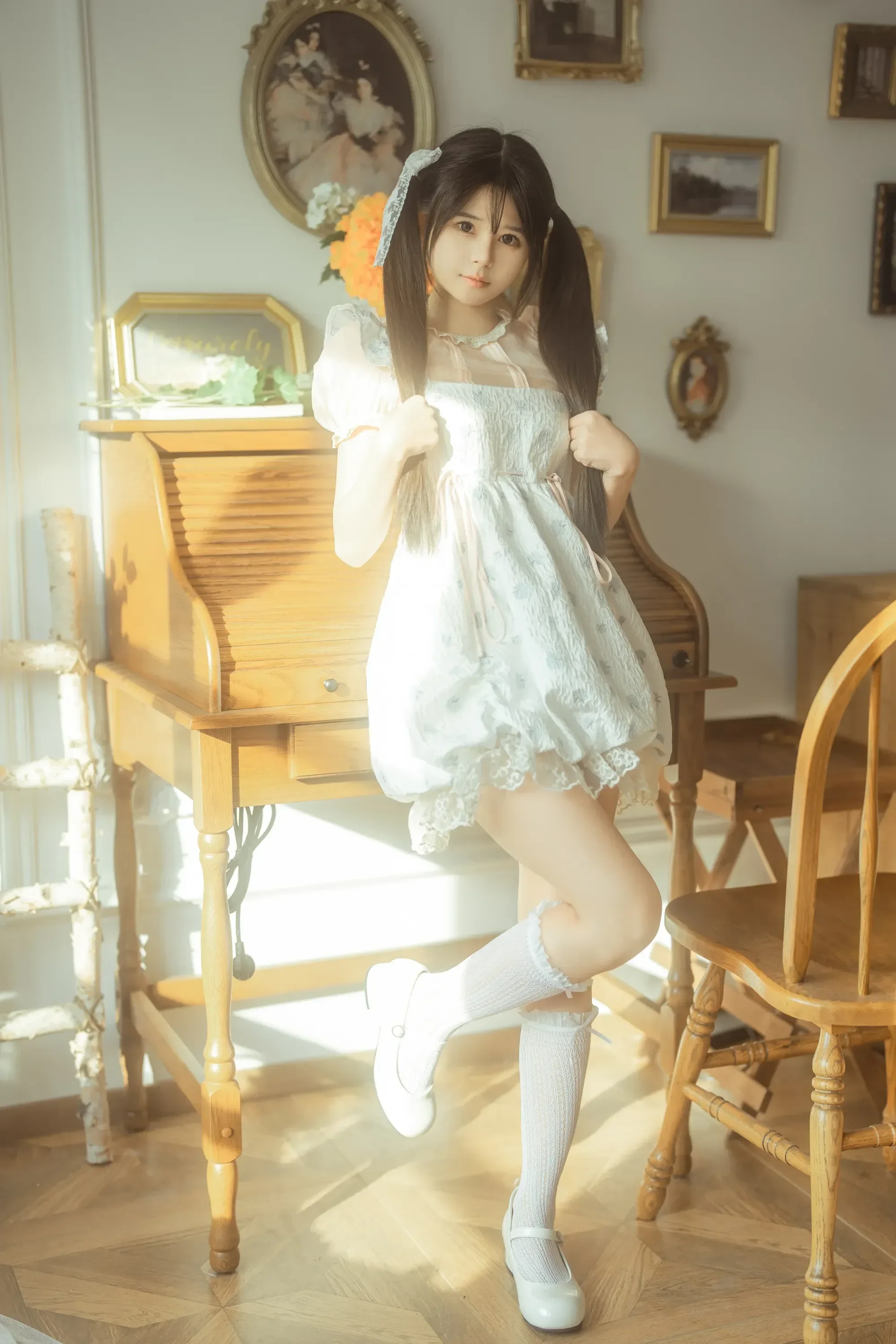 rua阮阮 – 花房 小裙子 Cosplay-第11张