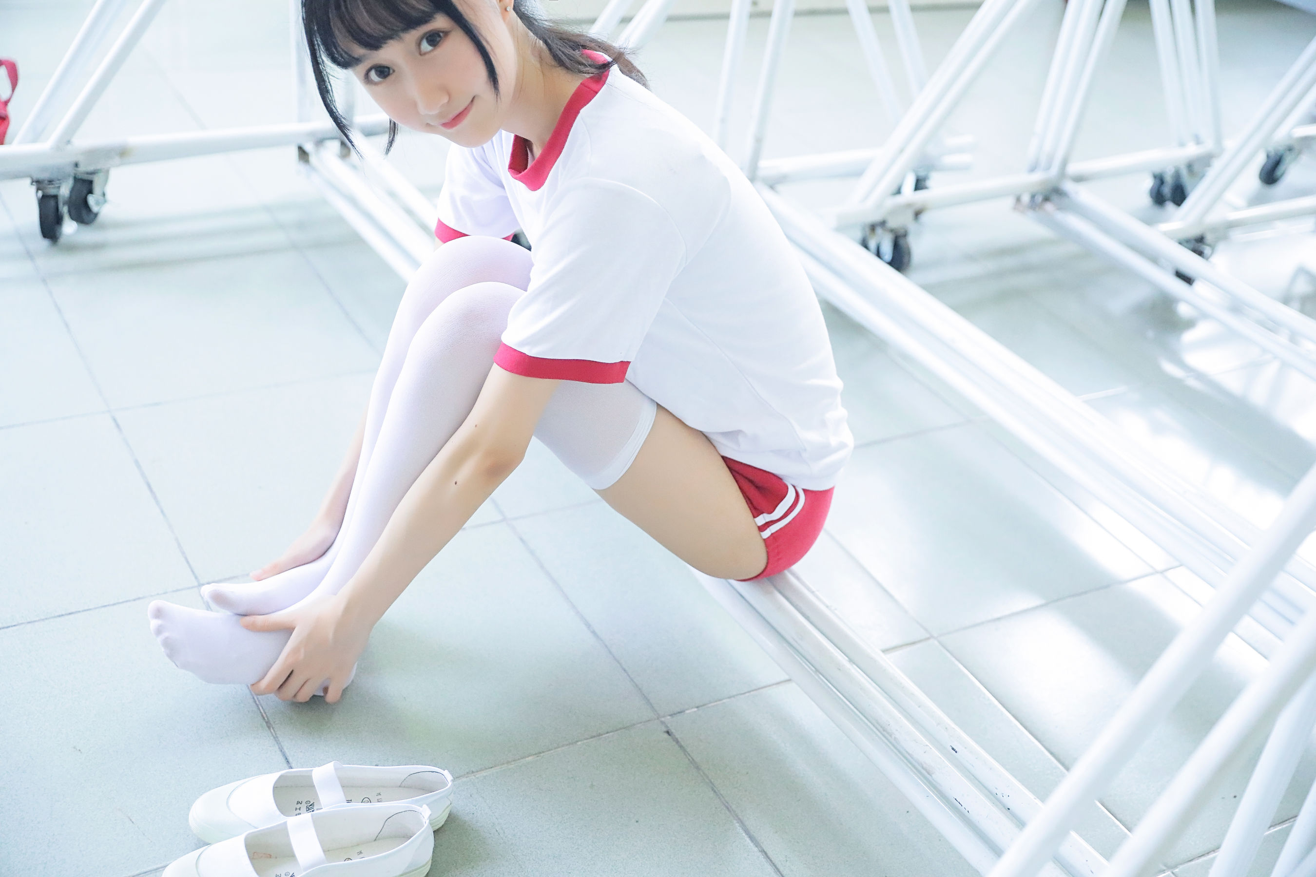[萝莉COS] 木绵绵OwO – 上体育课啦 Cosplay-第14张