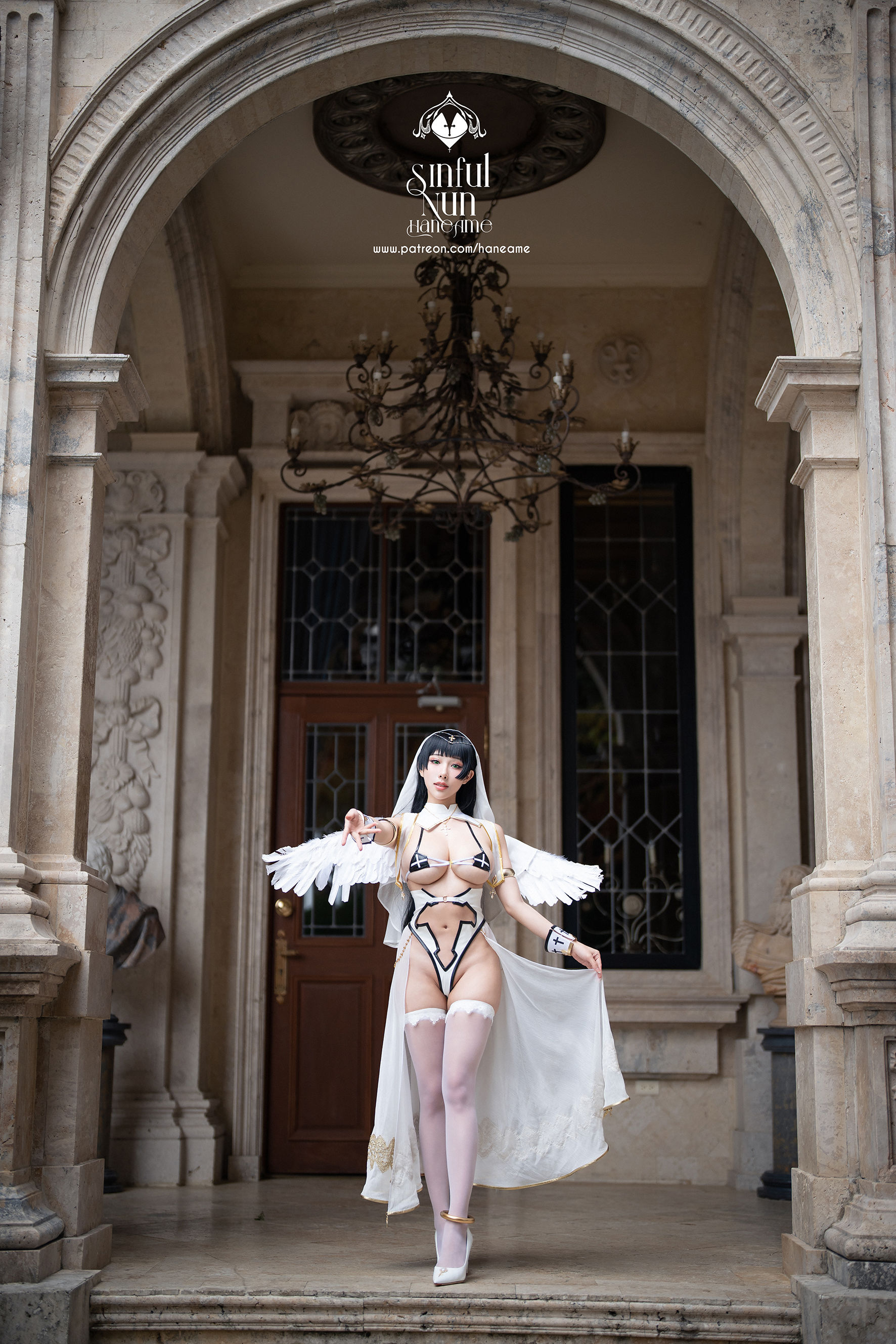Hane Ame 雨波写真 – 罪恶修女 Angel Cosplay-第11张