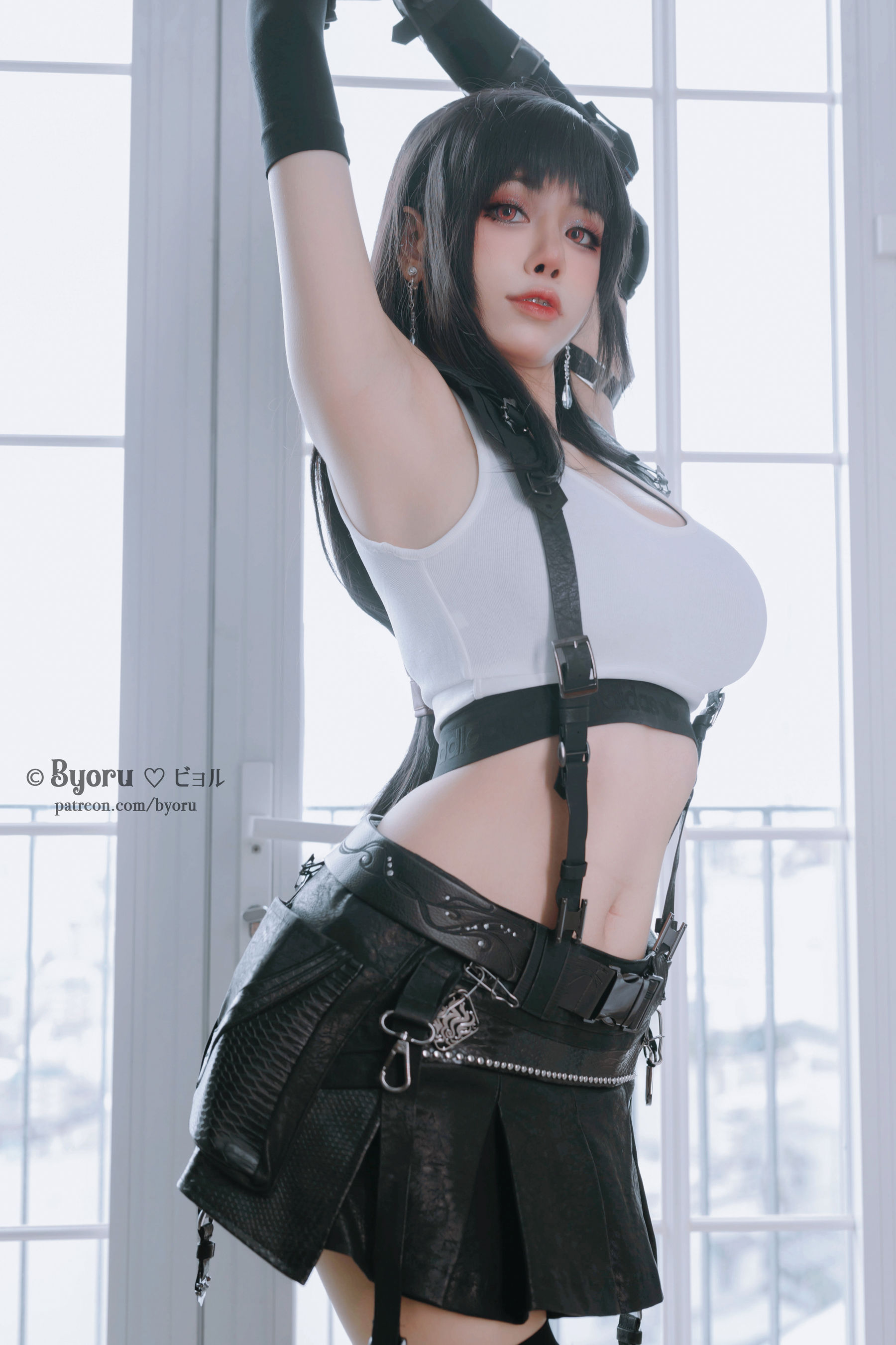 日本性感萝莉Byoru – Tifa Cosplay-第3张