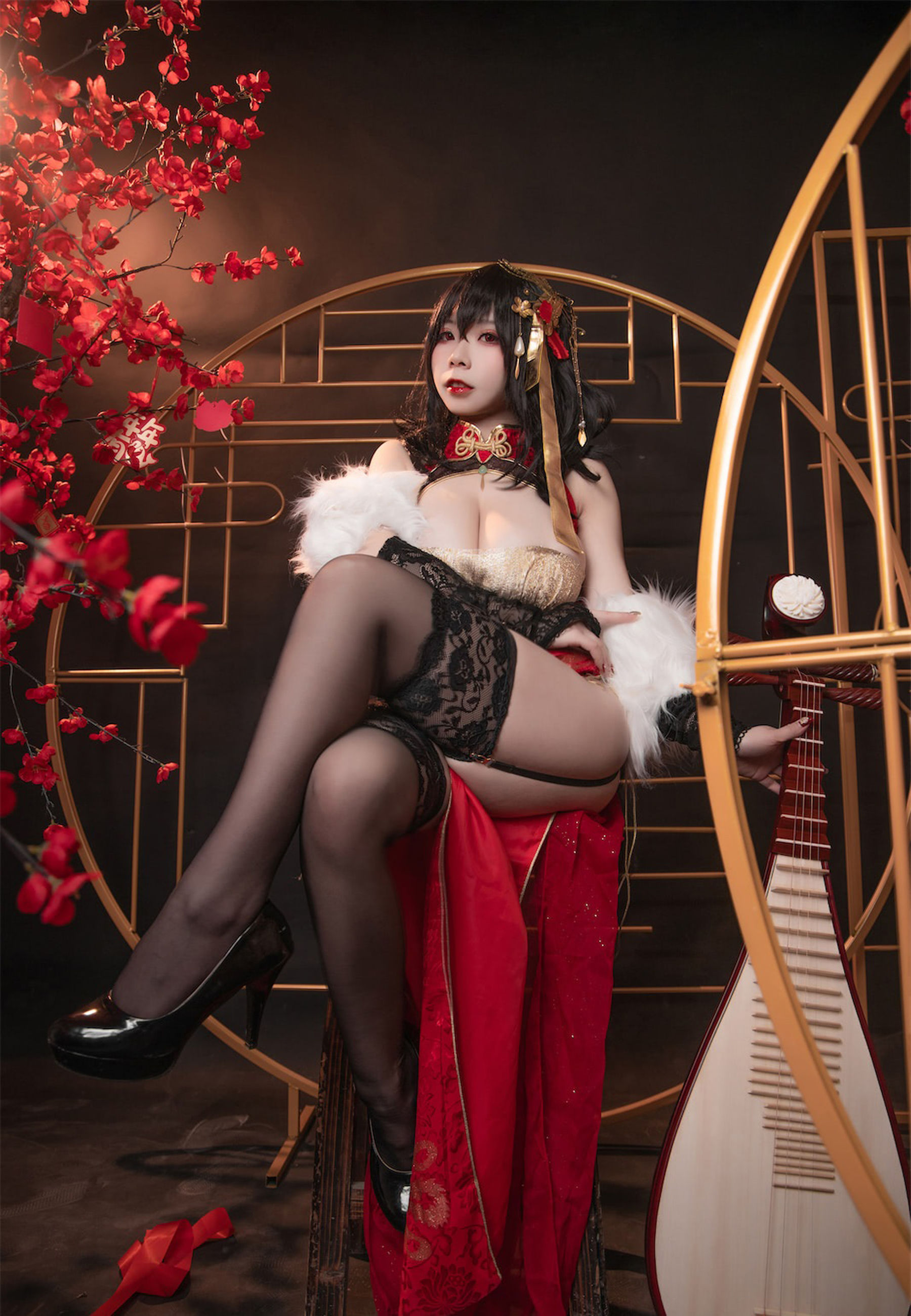 自闭颜球球(无颜小天使wy) – 碧蓝航线 大凤红旗袍 Cosplay-第46张