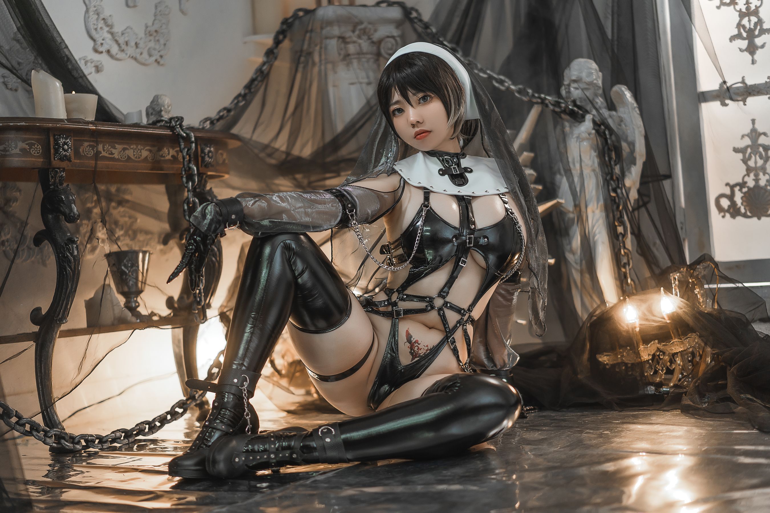 啊日日_Ganlory – 苦修女 Cosplay-第11张