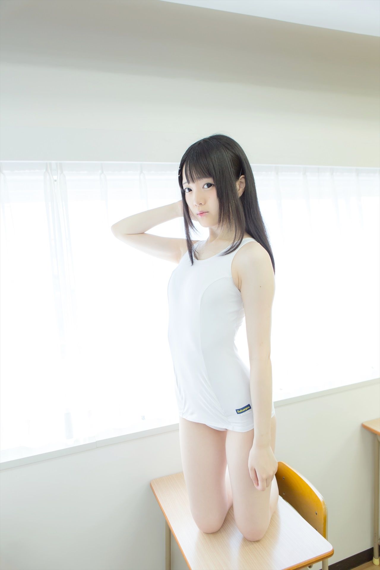 [まきろん。]君夏 – 君と僕の夏休み 白スク Cosplay-第10张