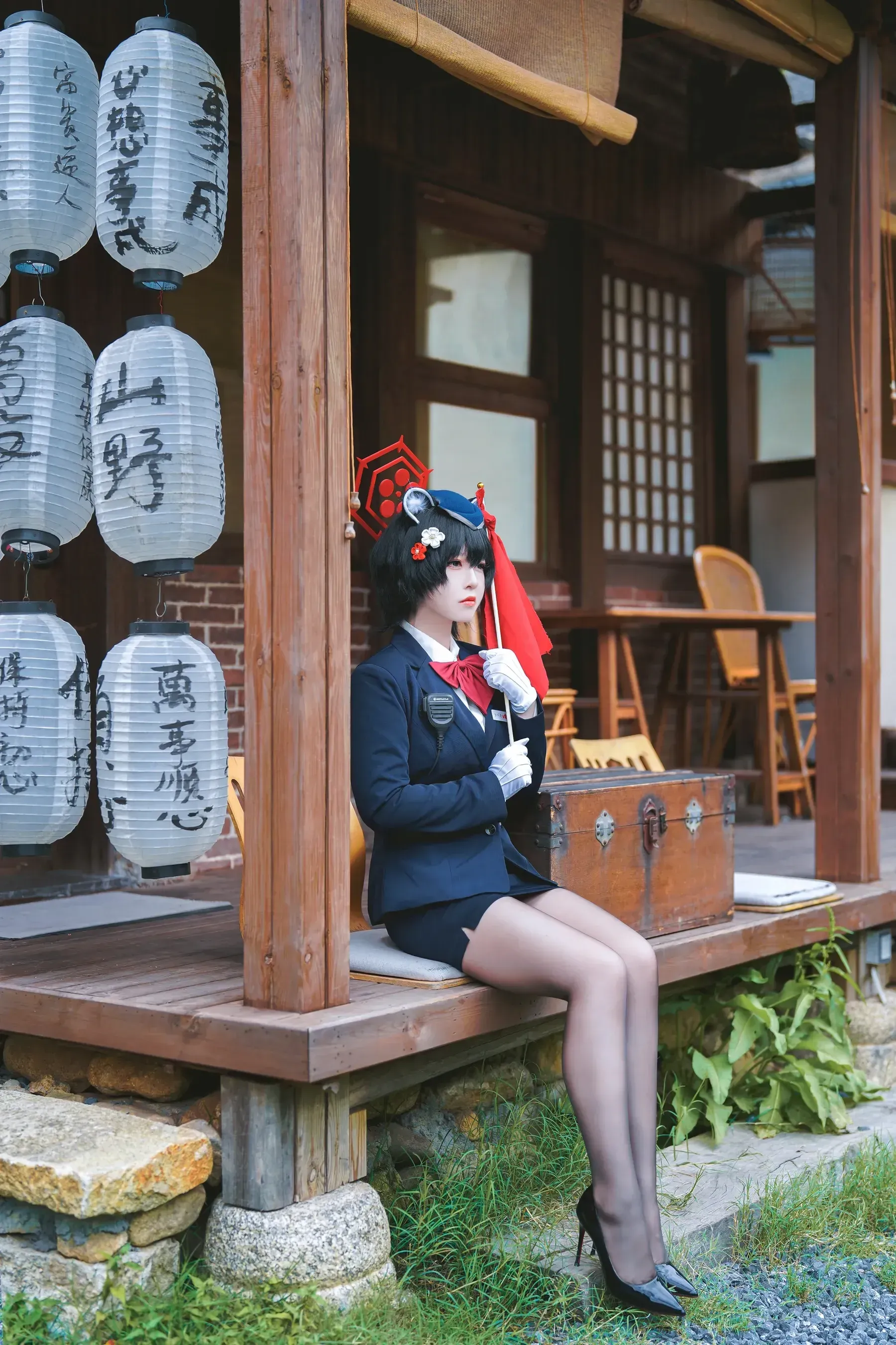 半半子 – ガイド春日ツバキ Cosplay-第3张