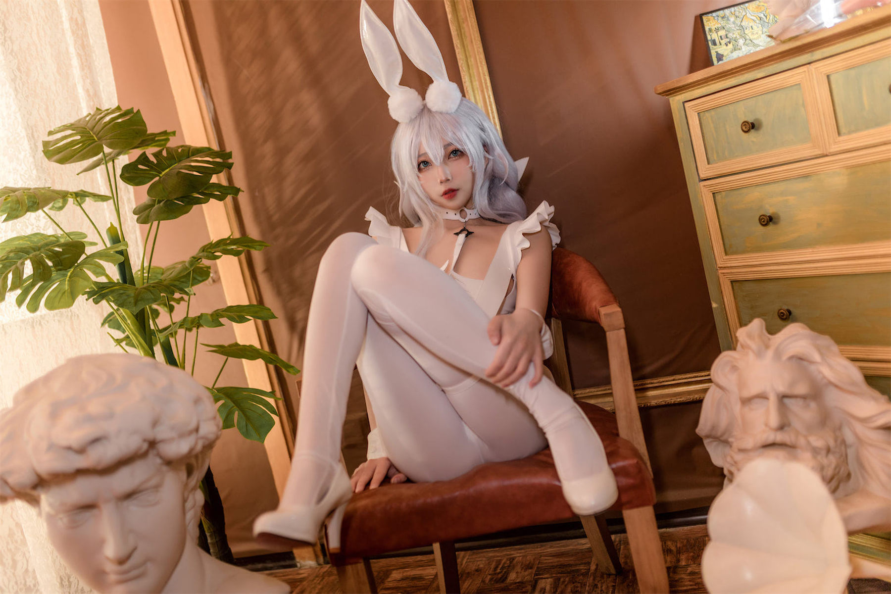杏仁曲奇 – 碧蓝航线 恶毒白兔 Cosplay-第21张