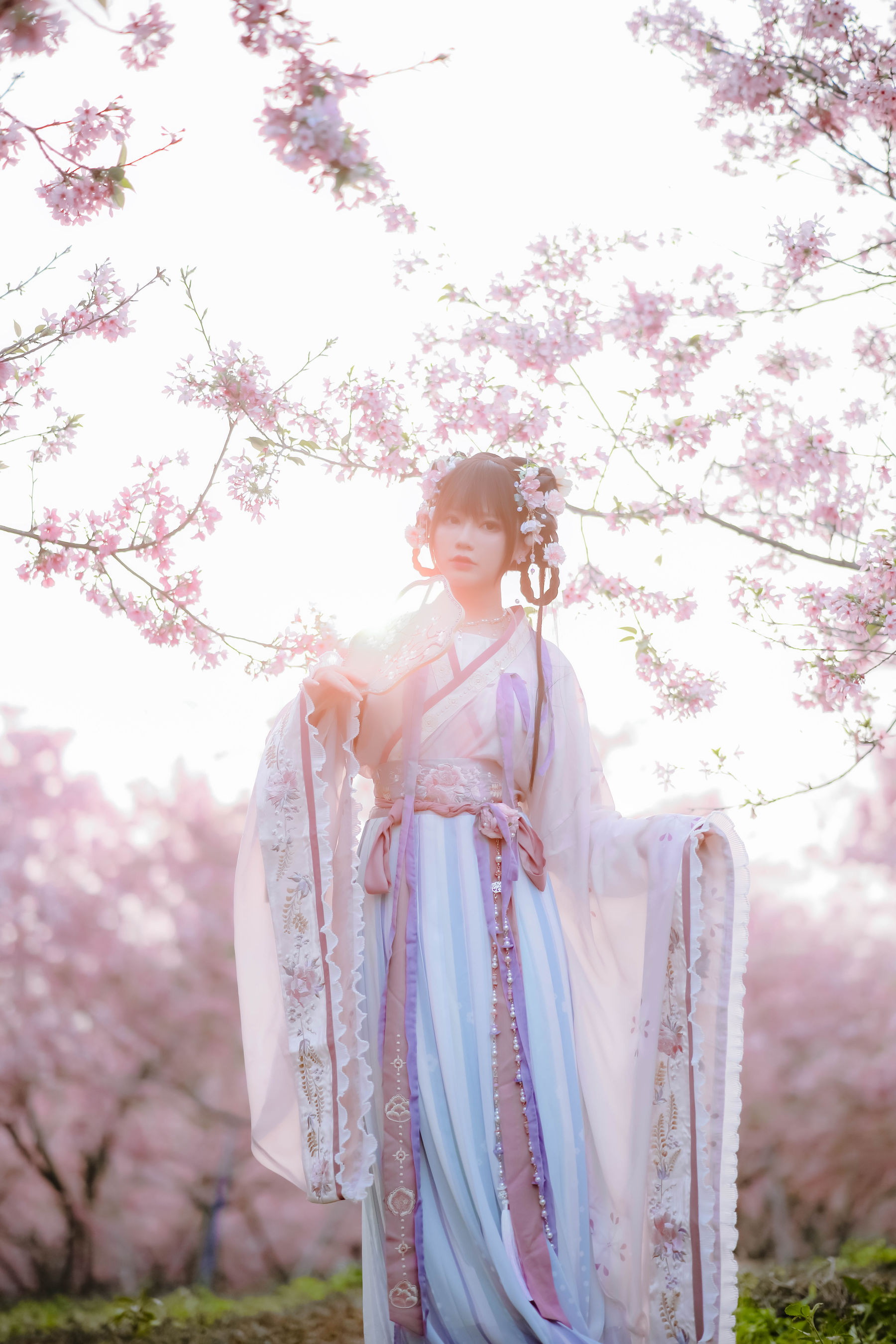 萌妹子Nyako喵子 – 樱花汉服 花神祈愿 Cosplay-第21张