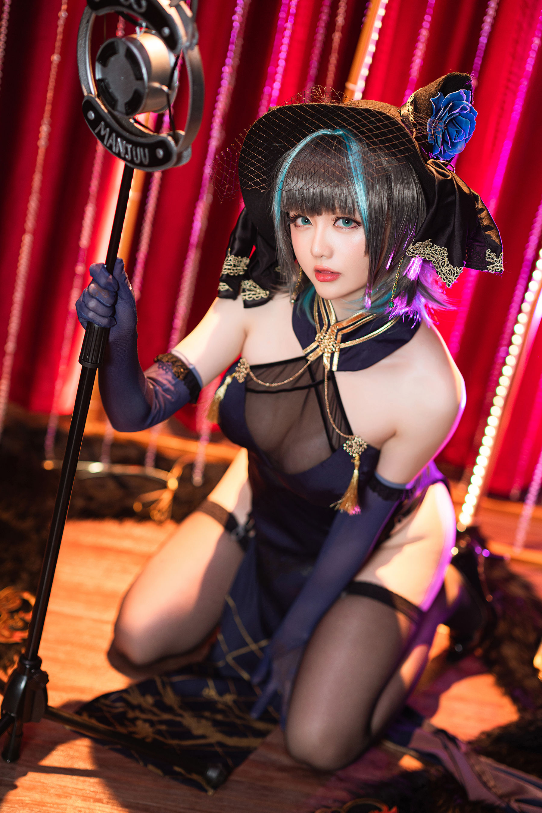 Coser小姐姐星之迟迟 – 柴郡 音乐绚烂caitsith Cosplay-第29张