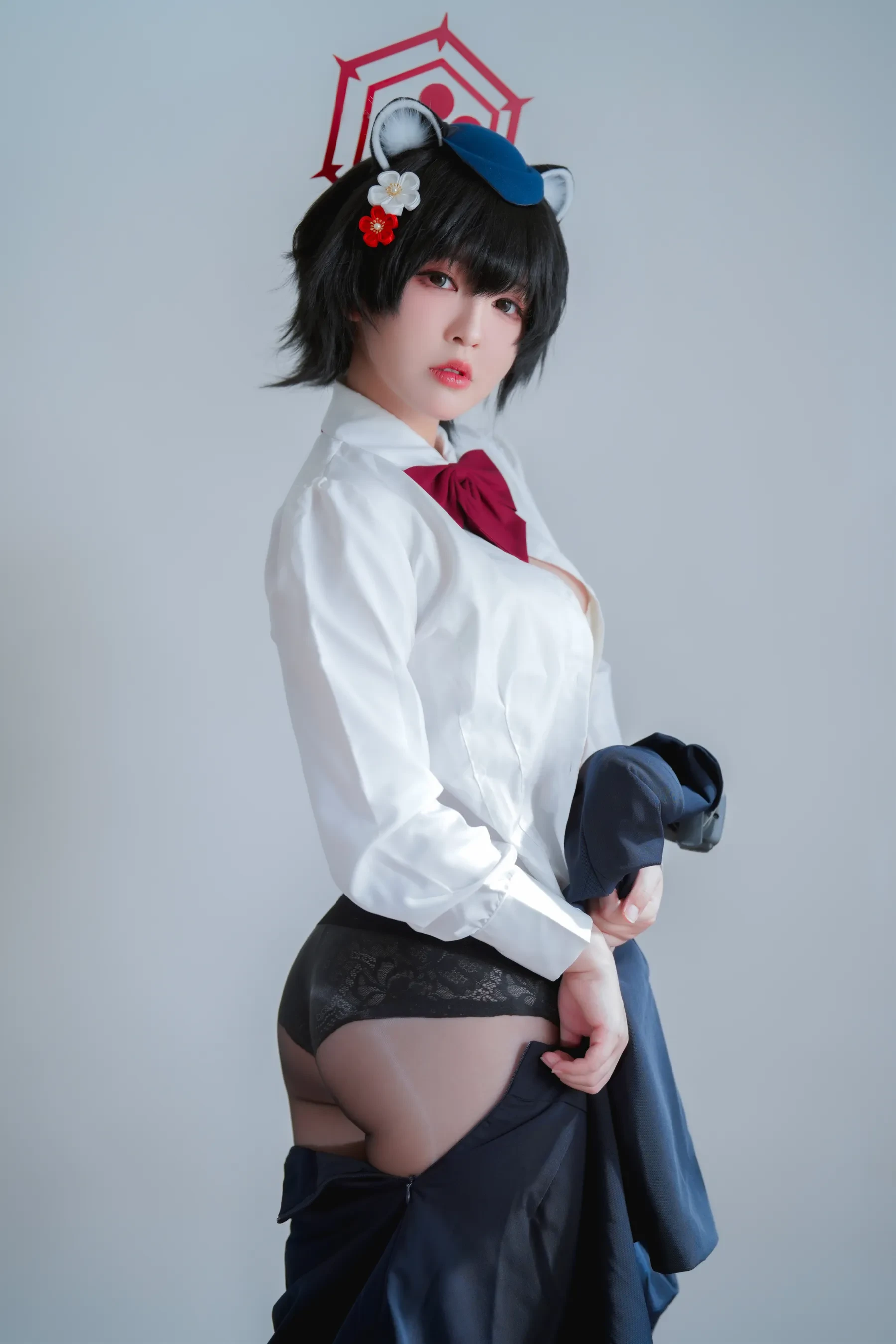 半半子 – ガイド春日ツバキ Cosplay-第41张