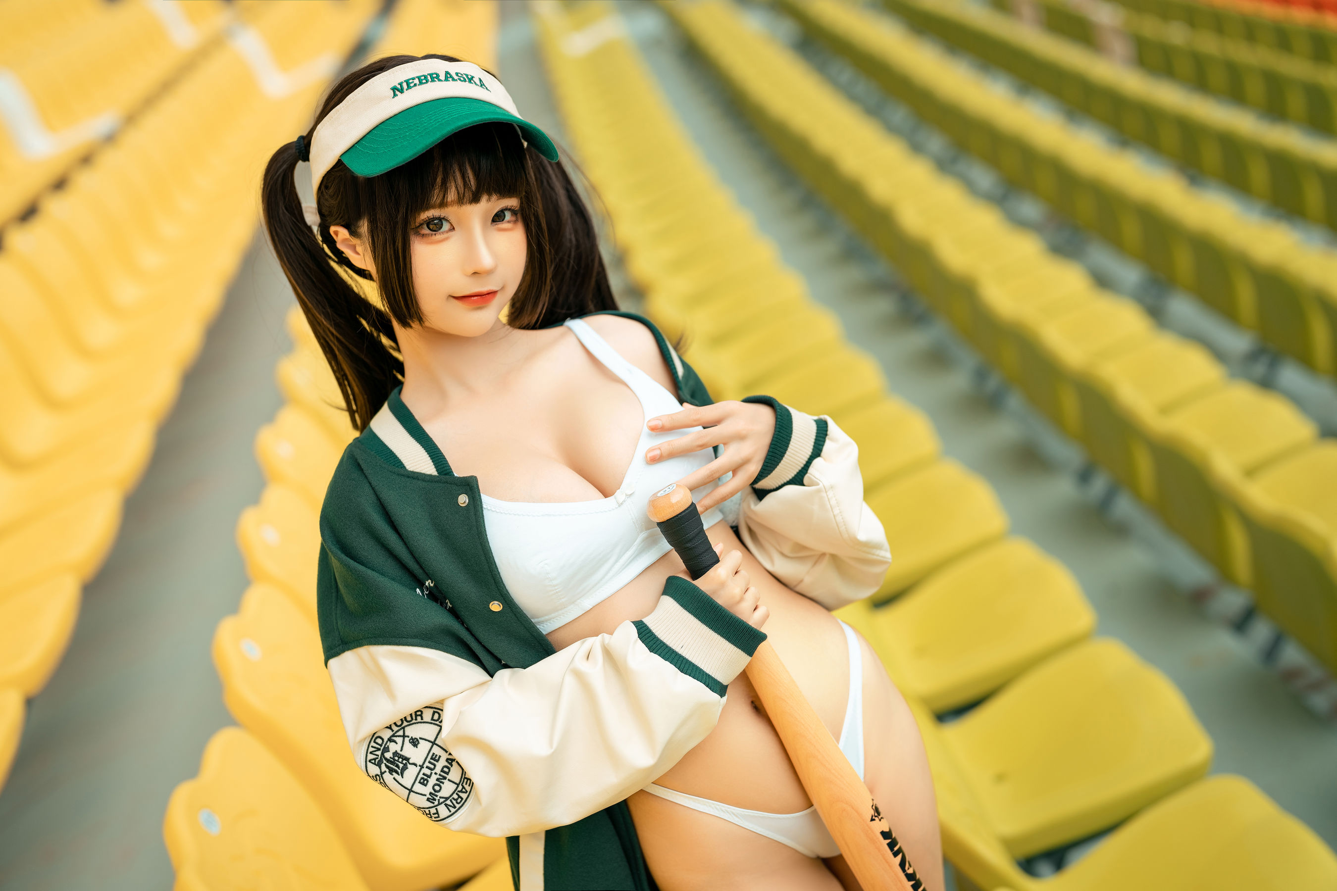 动漫博主蠢沫沫 – 棒球女孩 Cosplay-第6张