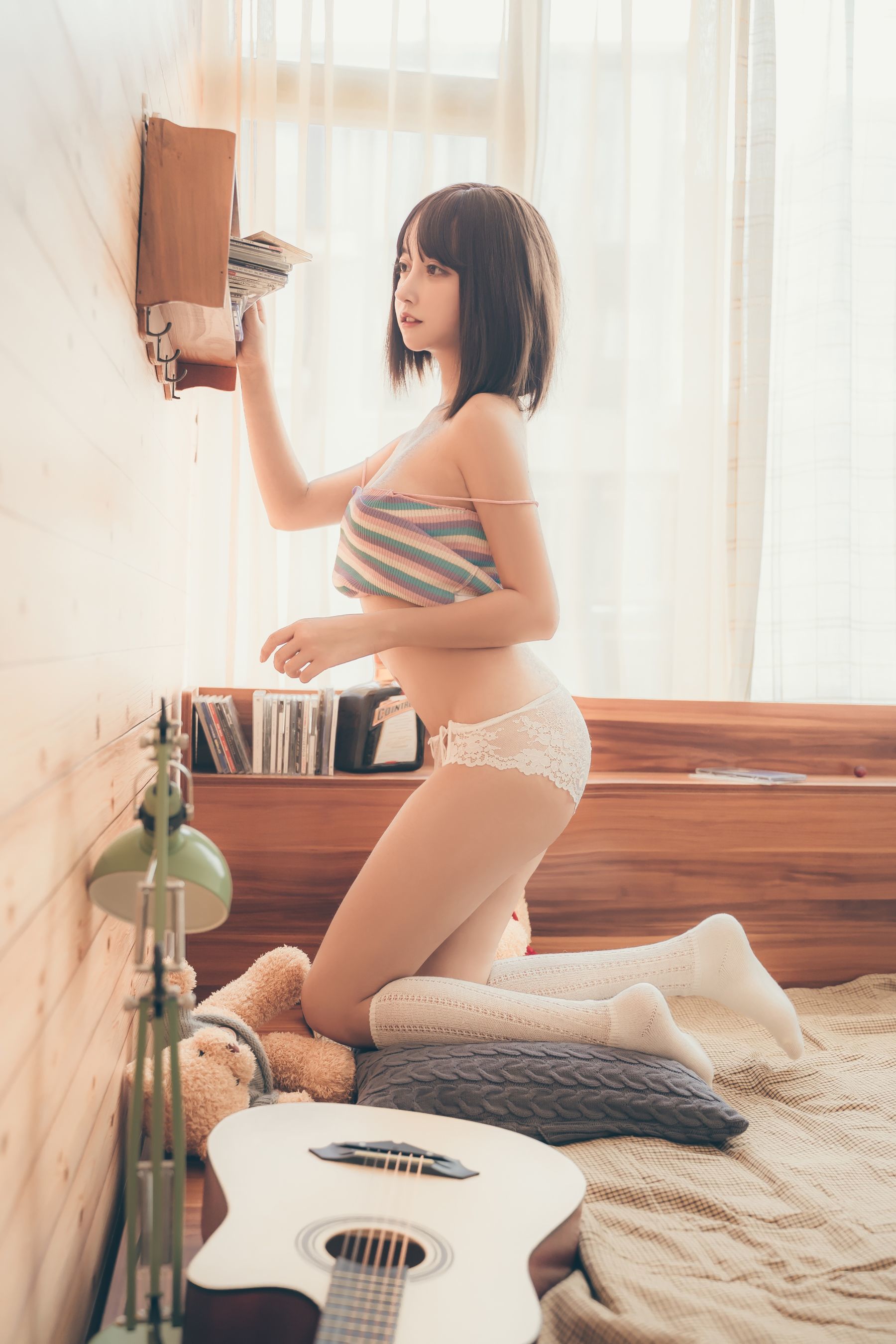 斗鱼米线线sama写真 复古性感 Cosplay-第22张