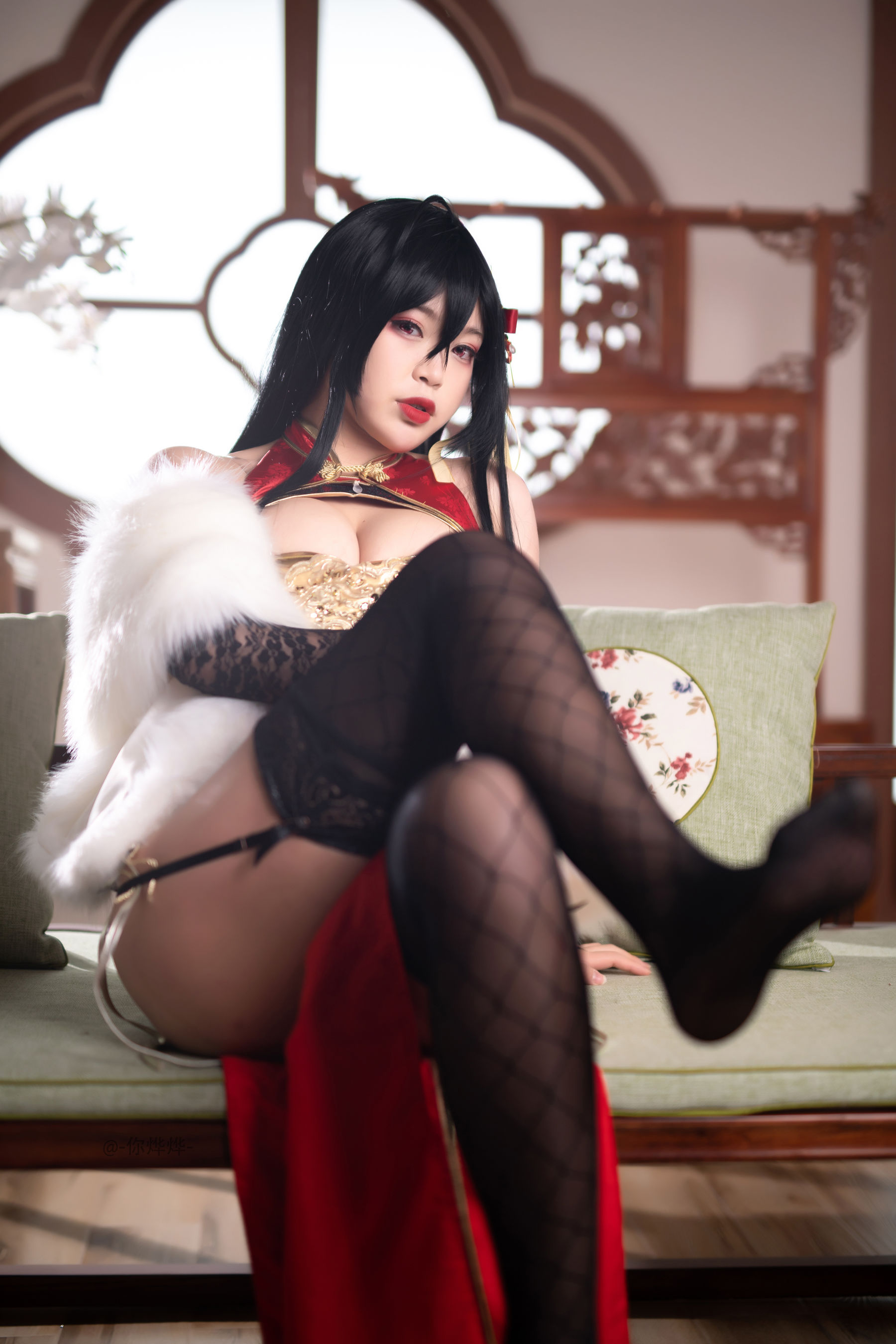 萌系小姐姐-白烨- 大凤旗袍 Cosplay-第16张