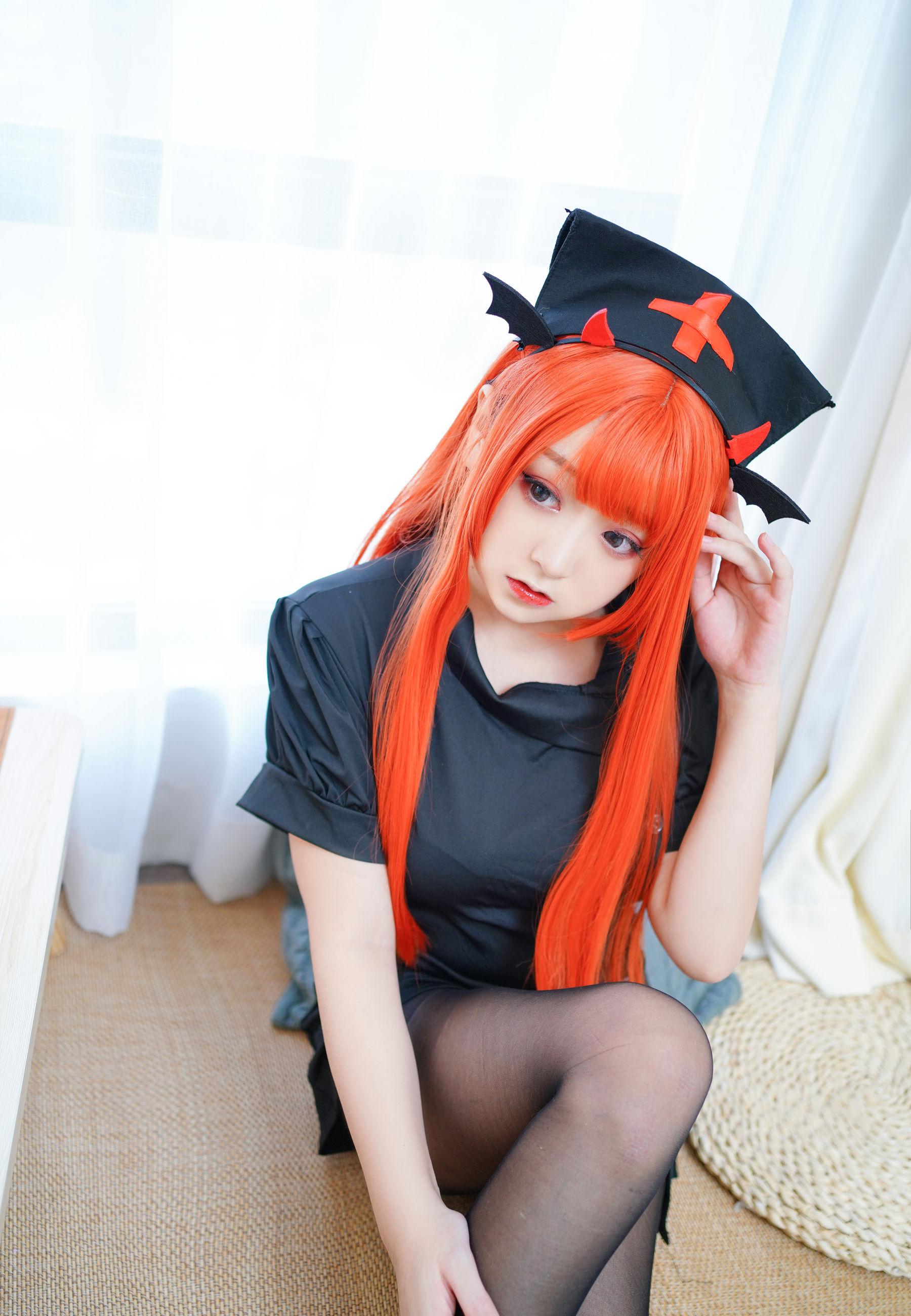 动漫博主恩田直幸 – 橘色黑护士 Cosplay-第7张