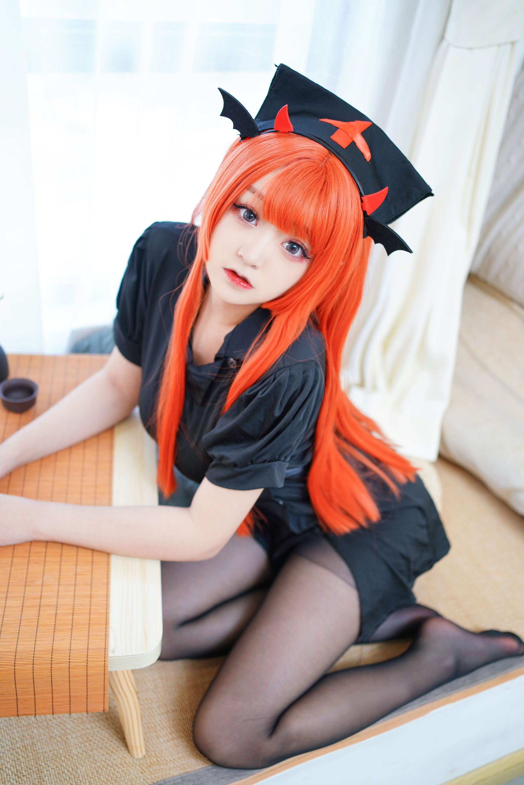 动漫博主恩田直幸 – 橘色黑护士 Cosplay-第46张