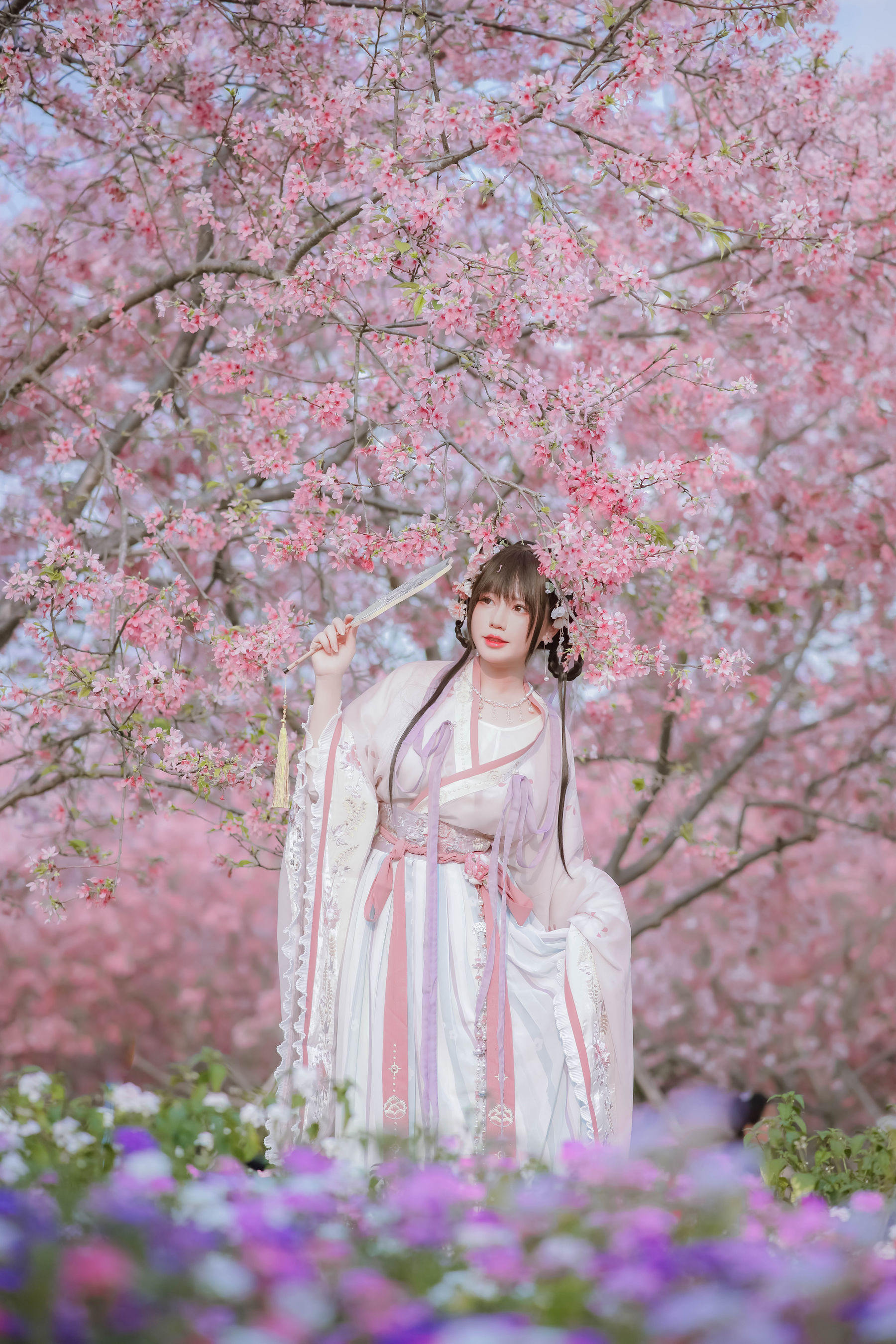 萌妹子Nyako喵子 – 樱花汉服 花神祈愿 Cosplay-第39张