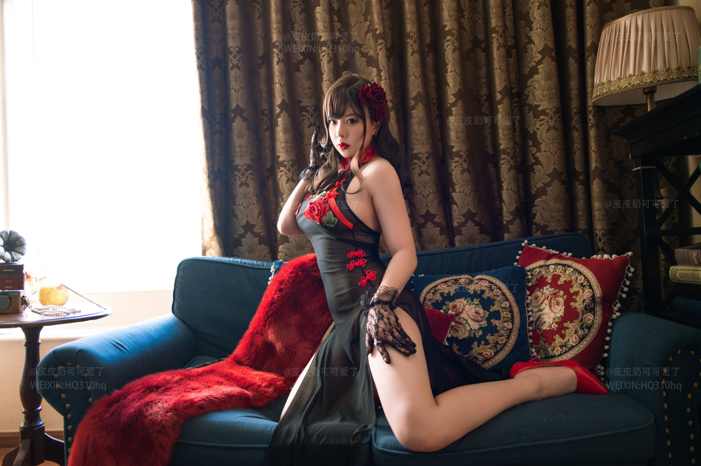皮皮奶可可爱了啦 玫瑰 Cosplay-第21张