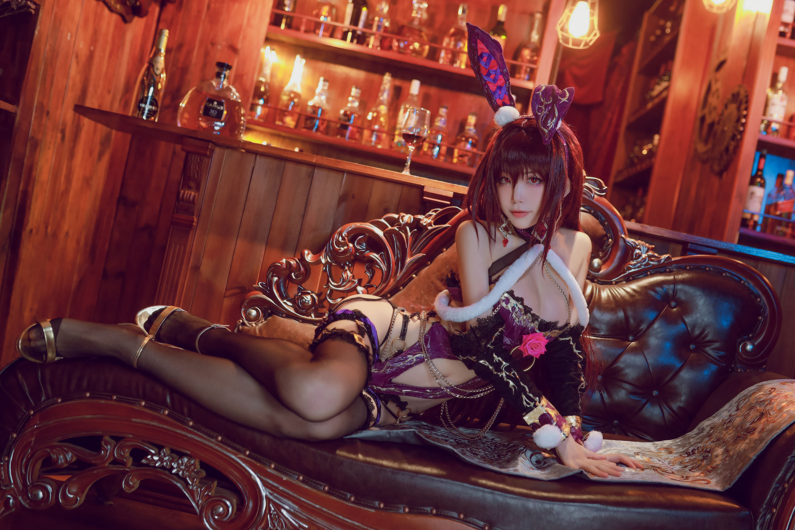 [Cosplay写真] 动漫博主水淼aqua – 斯卡哈 Cosplay-第41张