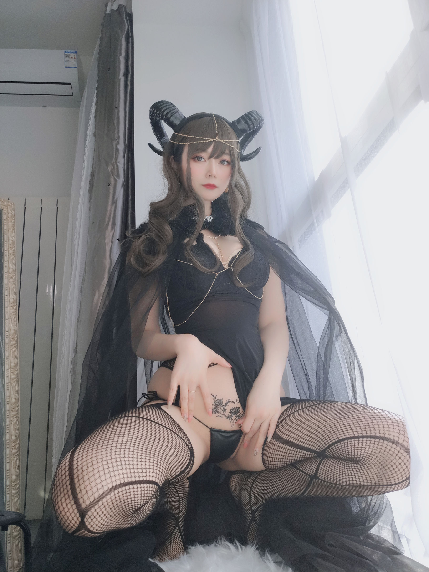 Coser小姐姐白银 黑山魅魔 Cosplay-第24张