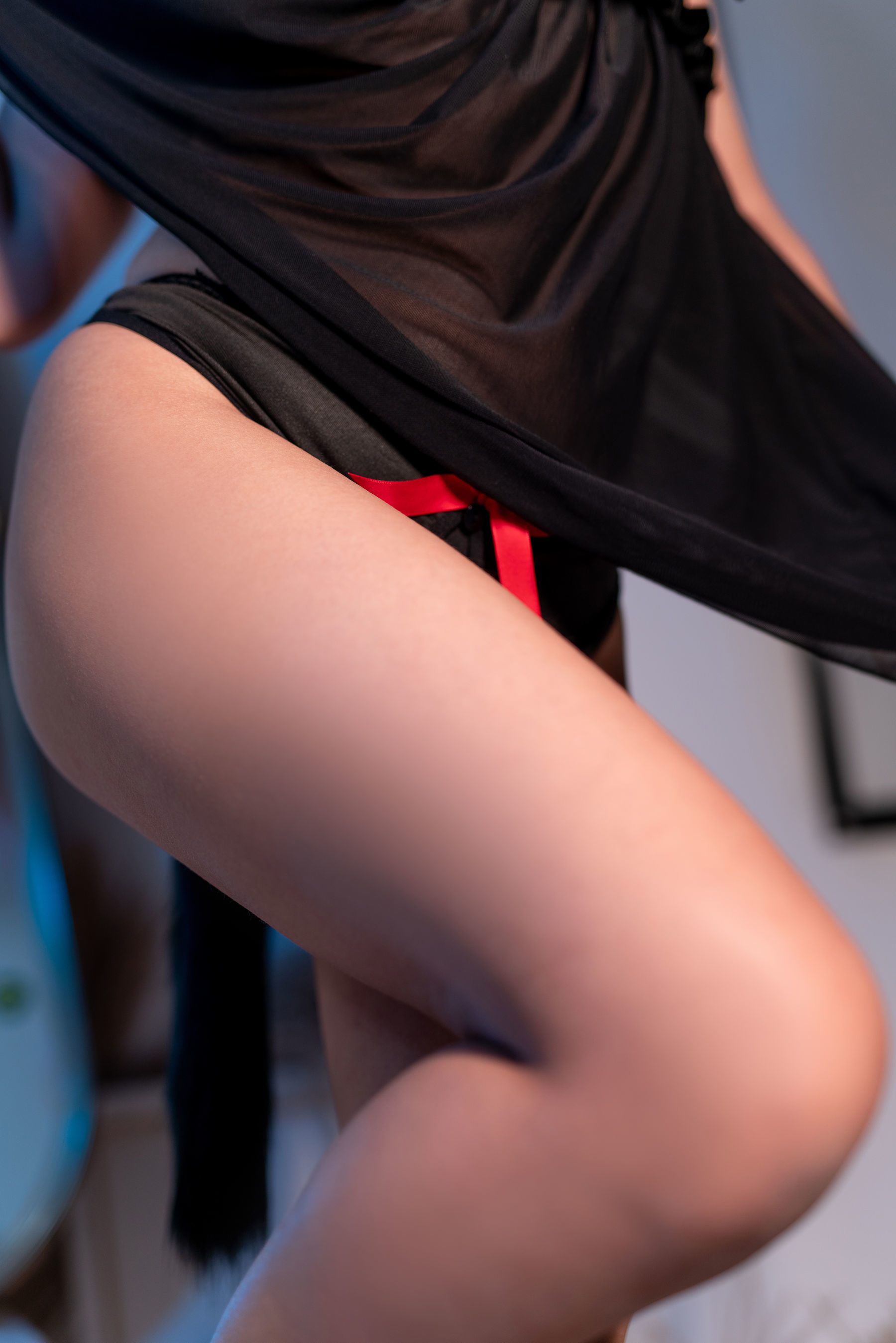 动漫博主蠢沫沫 黑睡裙 Cosplay-第20张