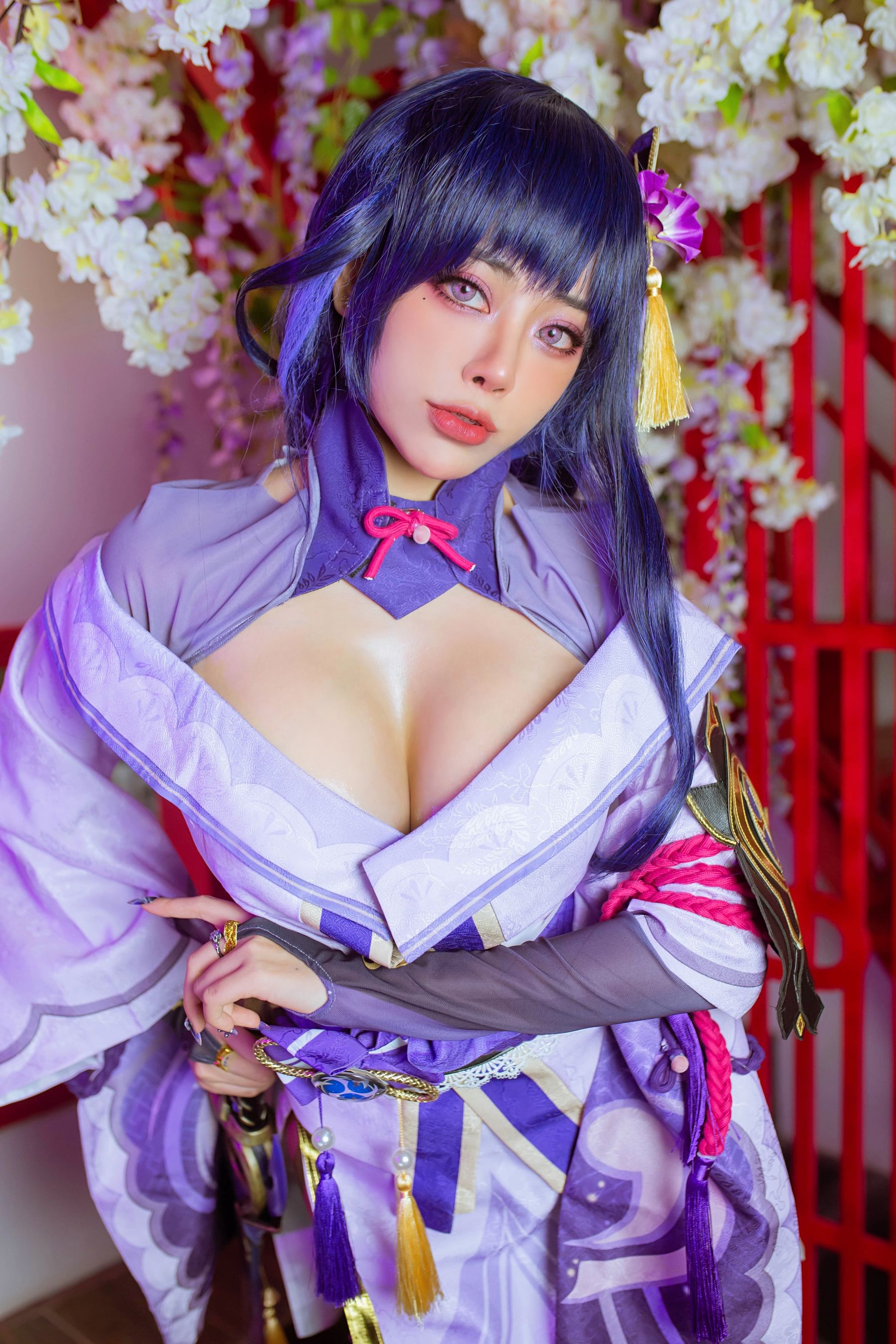 日本性感萝莉Byoru – Raiden Shogun Cosplay-第2张
