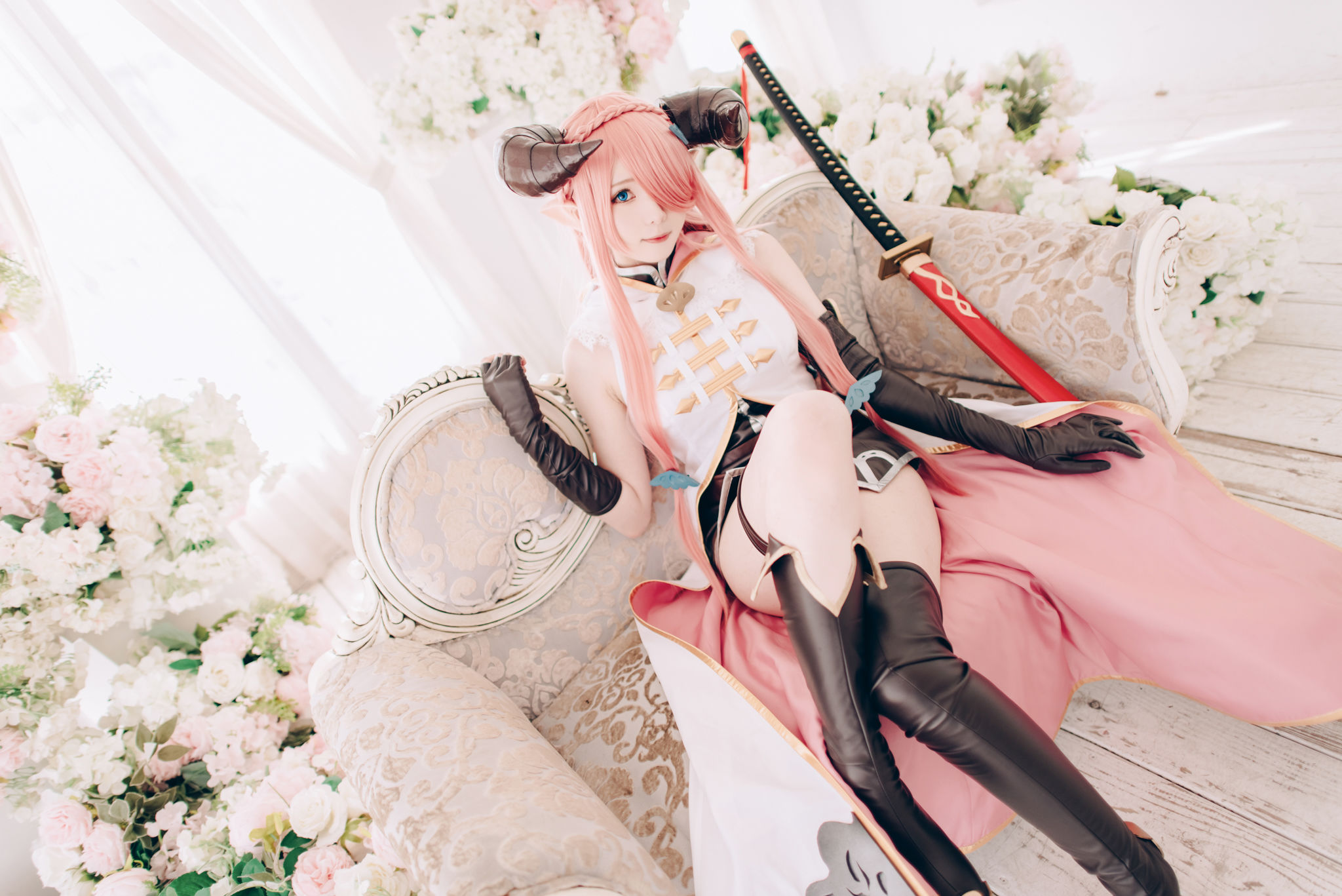 微博妹纸霜月shimo – 碧蓝幻想 娜尔梅亚 Cosplay-第41张