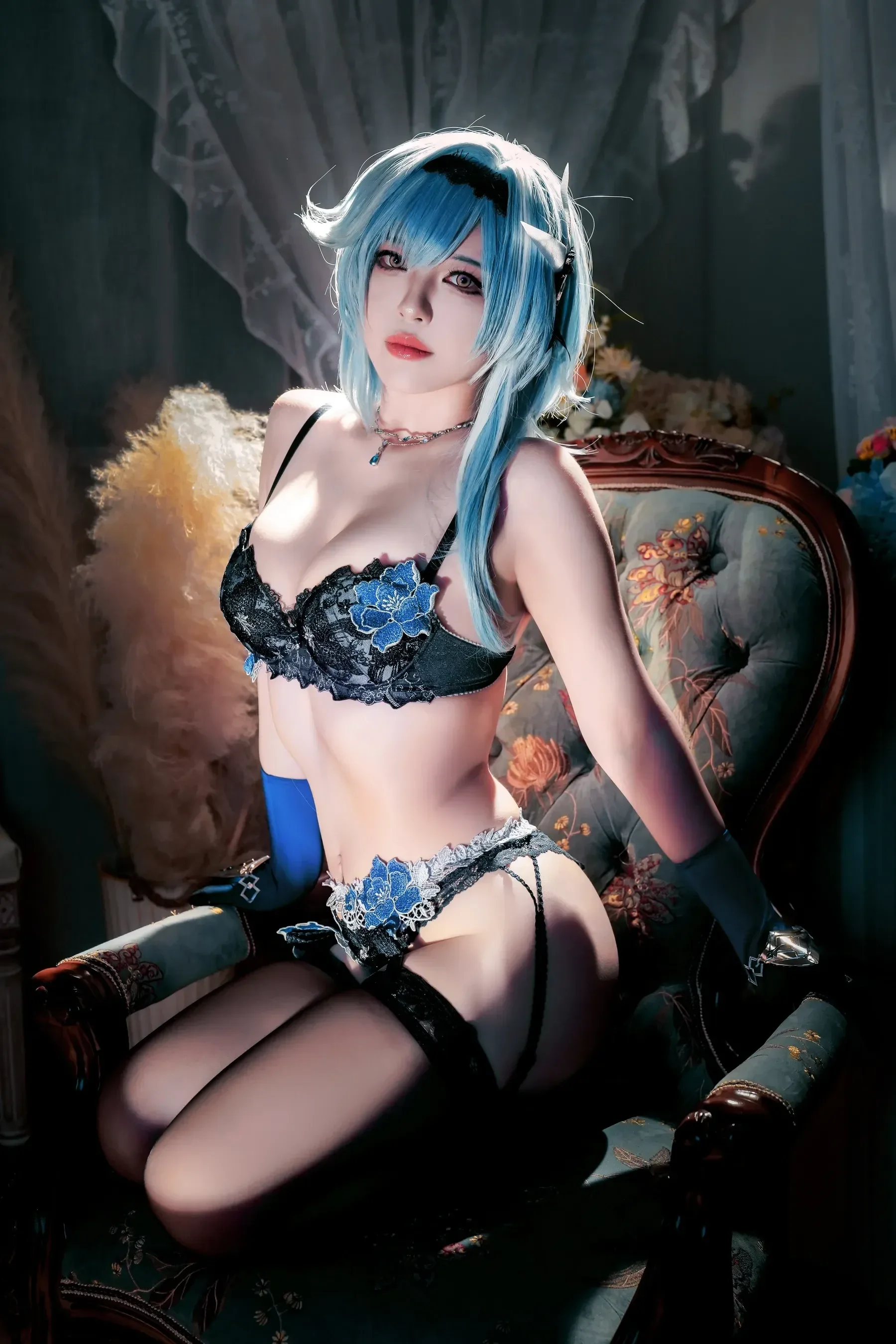 半半子 – 原神优菈 Cosplay-第19张