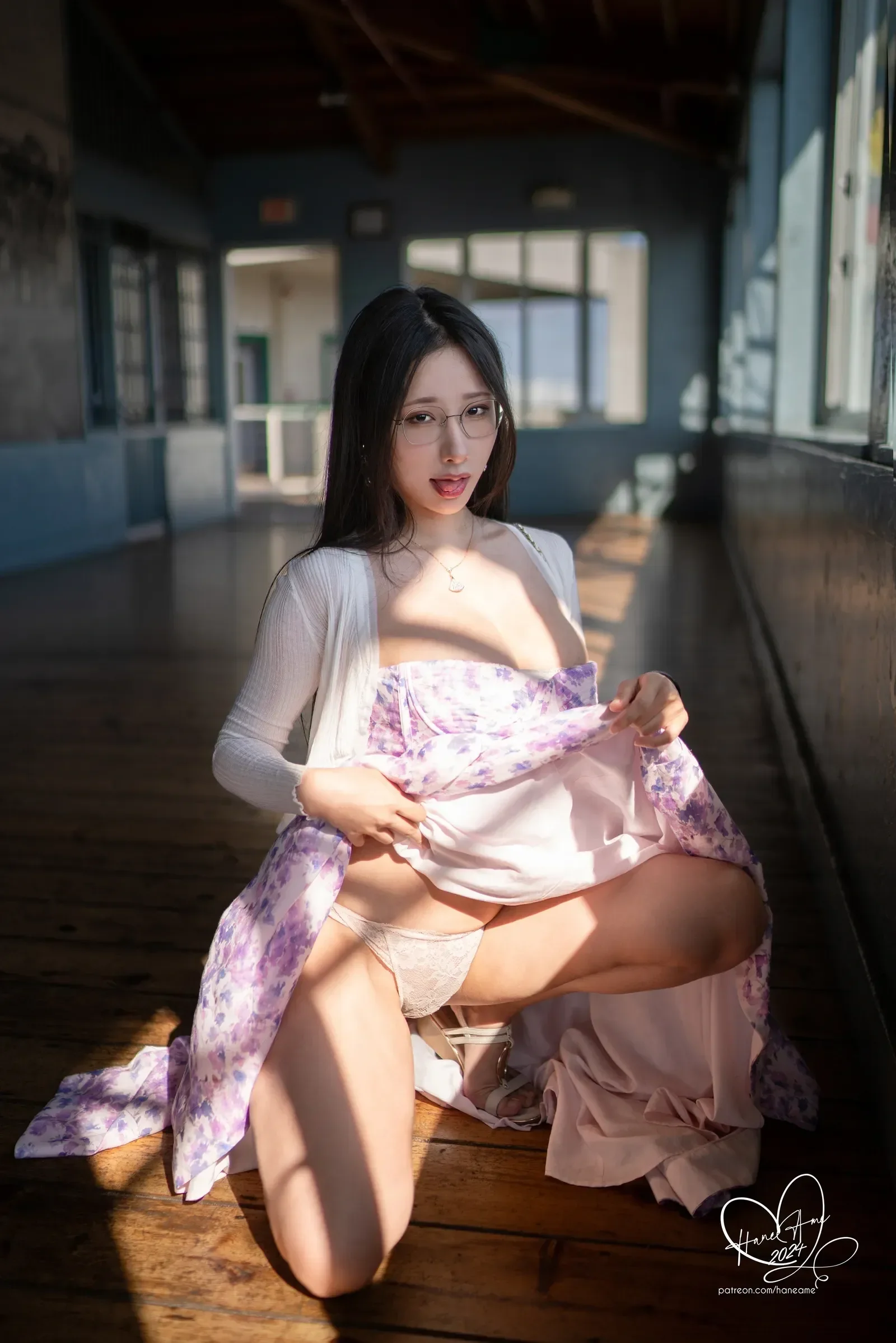 雨波_HaneAme – 波波日常 眼鏡女友 夏末回忆 Cosplay-第4张